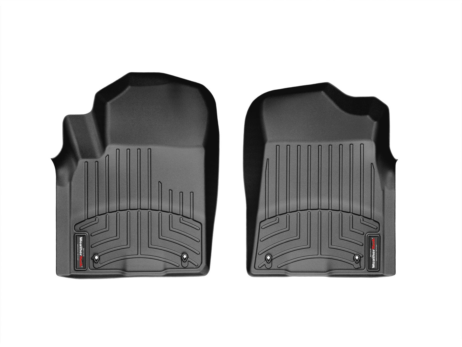 WeatherTech Custom Fit FloorLiners for QX, QX80, Armada - 1st Row (443361), Black