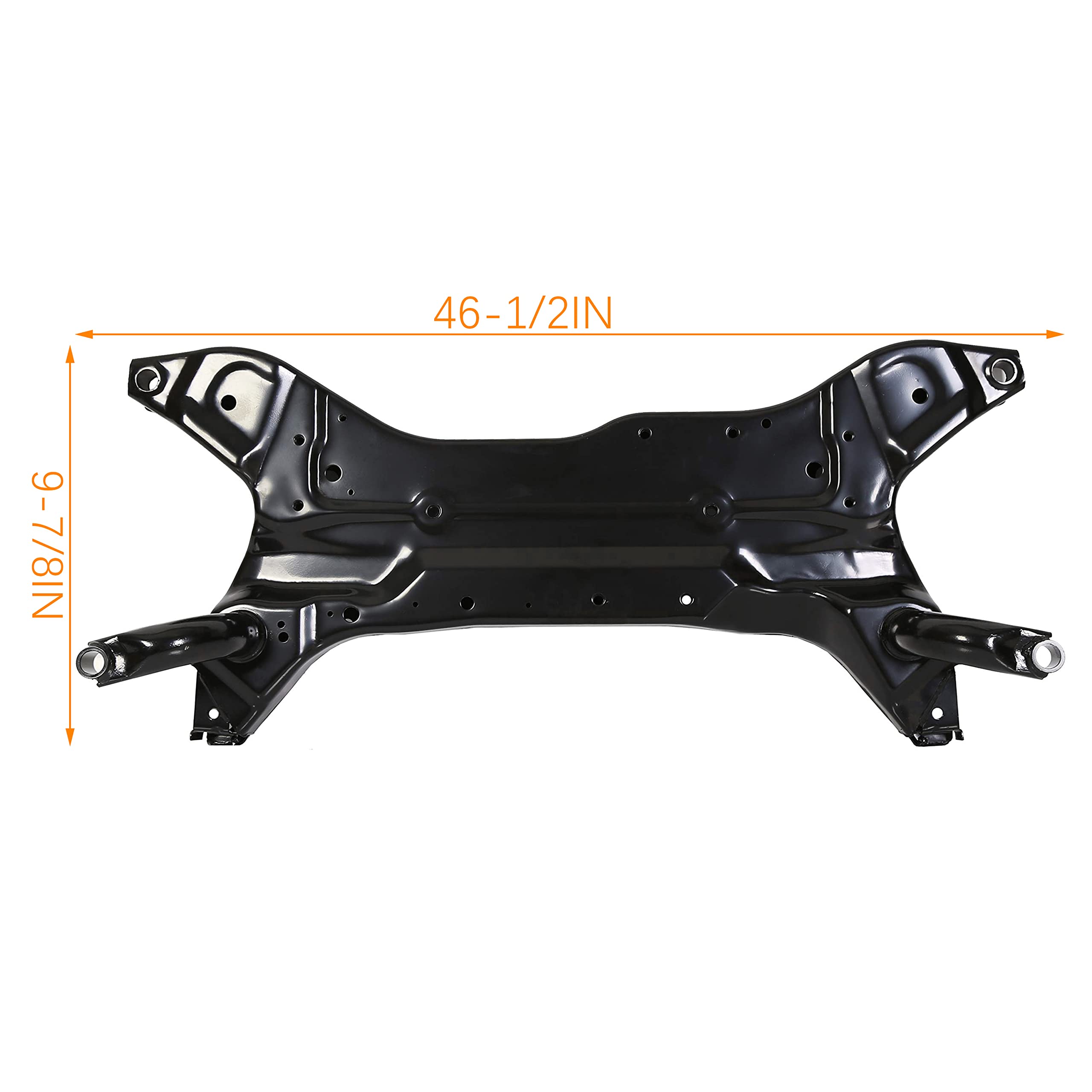 7BLACKSMITHS Front Frame Crossmember Cradle, Alloy Steel, Black, Model BL322, Compatible with 2007-2012 Dodge Caliber, 2007-2016 Compass &