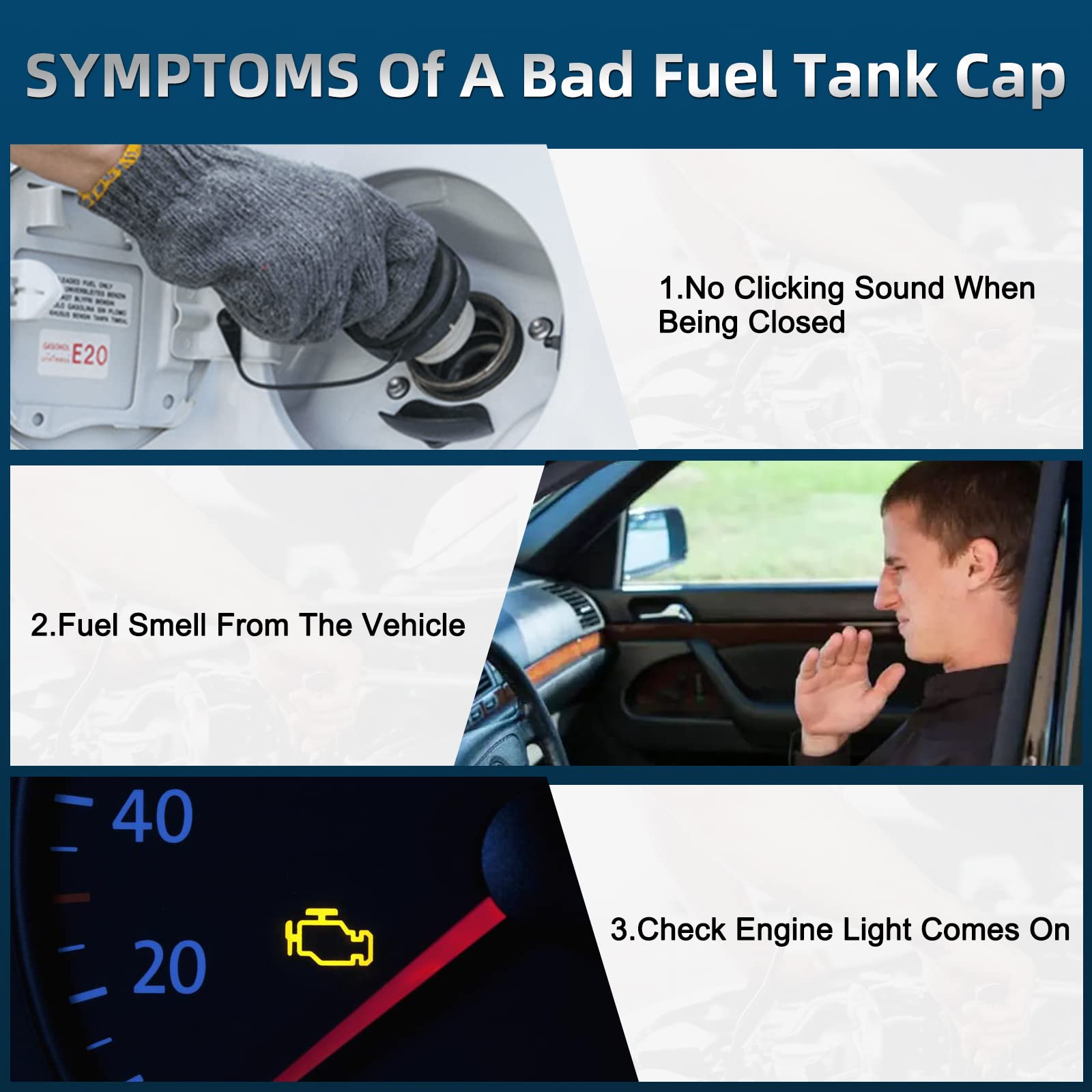 Fuel Tank Cap Gas Cap Compatible with 2006-2019 Hyundai Accent, Azera, Elantra, Elantra GT, Entourage, Equus, Genesis, Genesis C