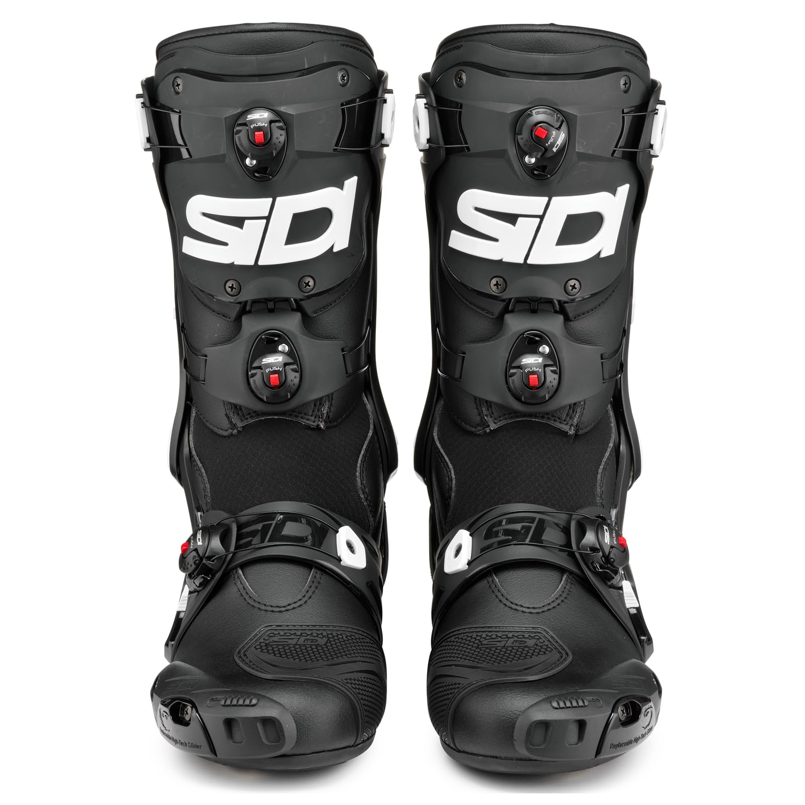SIDI Men Motorcycle Boots, Black White, 45 EU