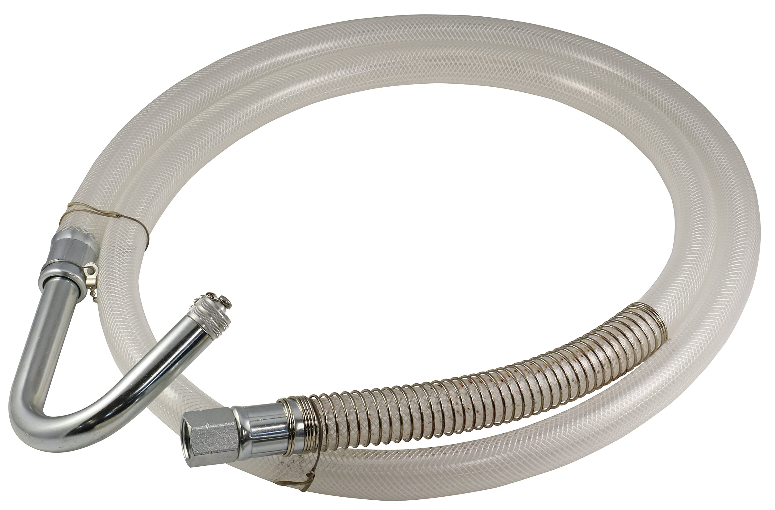 Lincoln 3669 17 Gallon Low Profile Truck Drain, 120V Electric Fluid Evacuation Pump, 6' Discharge Hose With Steel J-Hook End, High-Impact Polypropylene, Removable Metal Filter Screen, 7.75' H, Black