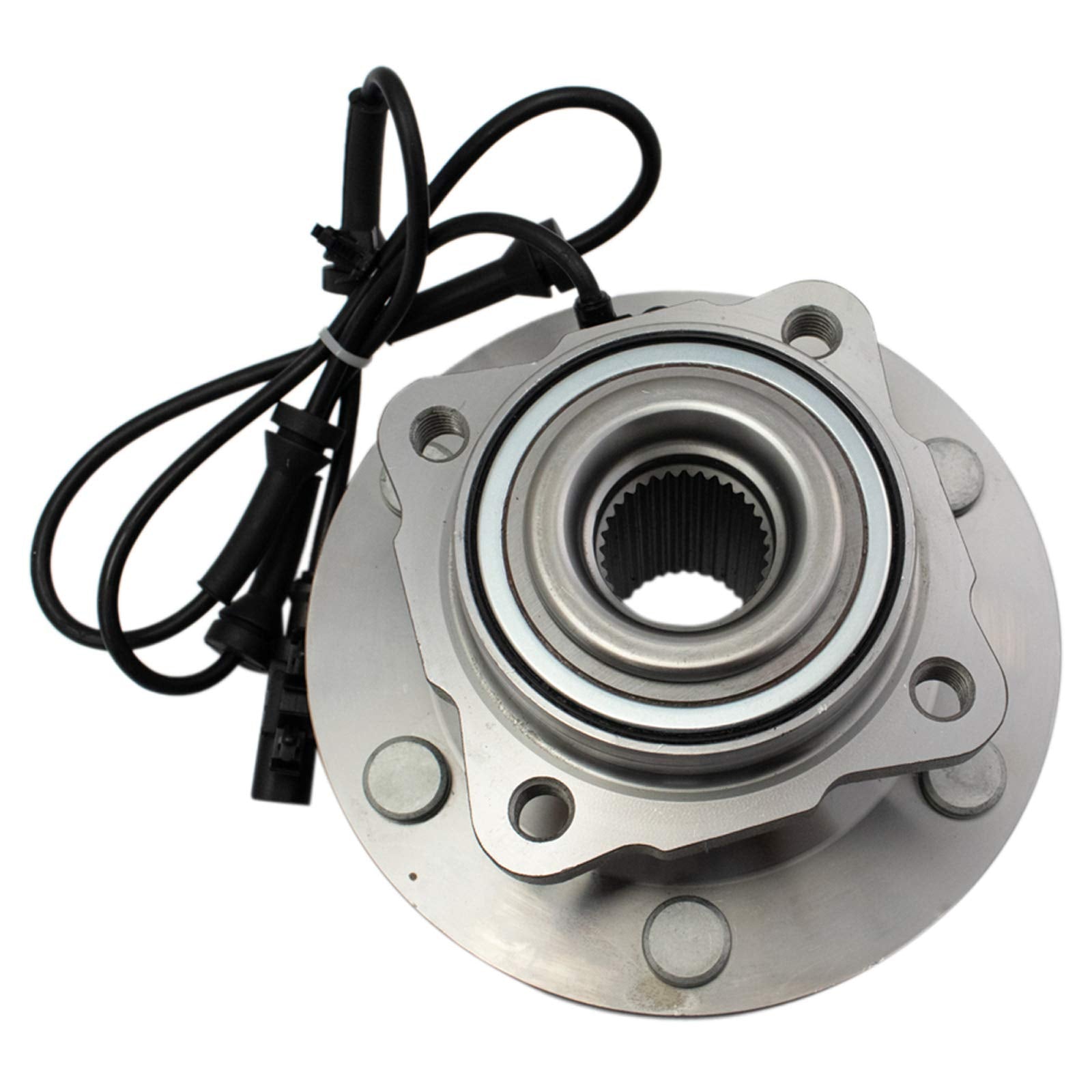 Trq Rear Passenger Side Wheel Bearing & Hub Assembly With Abs Sensor Compatible With 2012-2015 Nissan Armada