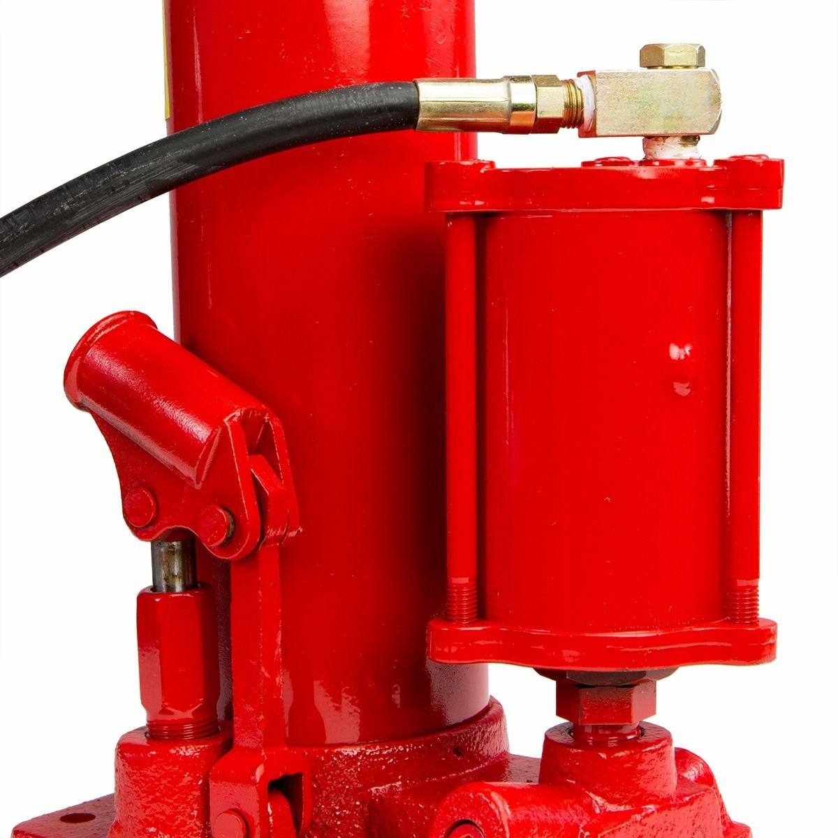 XtremepowerUS 8 Ton Air/Hydraulic Long Ram Jack Piston Ram 8-Ton Capacity Cherry Crane Shop Engine Hoist Lift For Truck- 8.0 Lbs