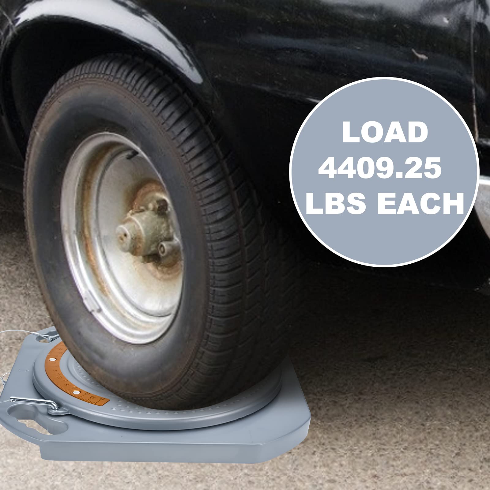 BTSHUB 360° Rotating Wheel Alignment Turntable - 4 Ton Capacity, Model BT0301 for Car & Truck