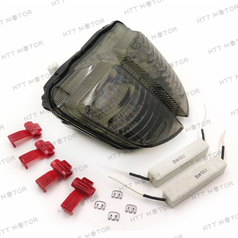 Httmt Mt044- Tail Light Brake Light Compatible With 2006 2007 Suzuki Gsxr 600 Gsx-R600 750 Gsx-R750 Smoke