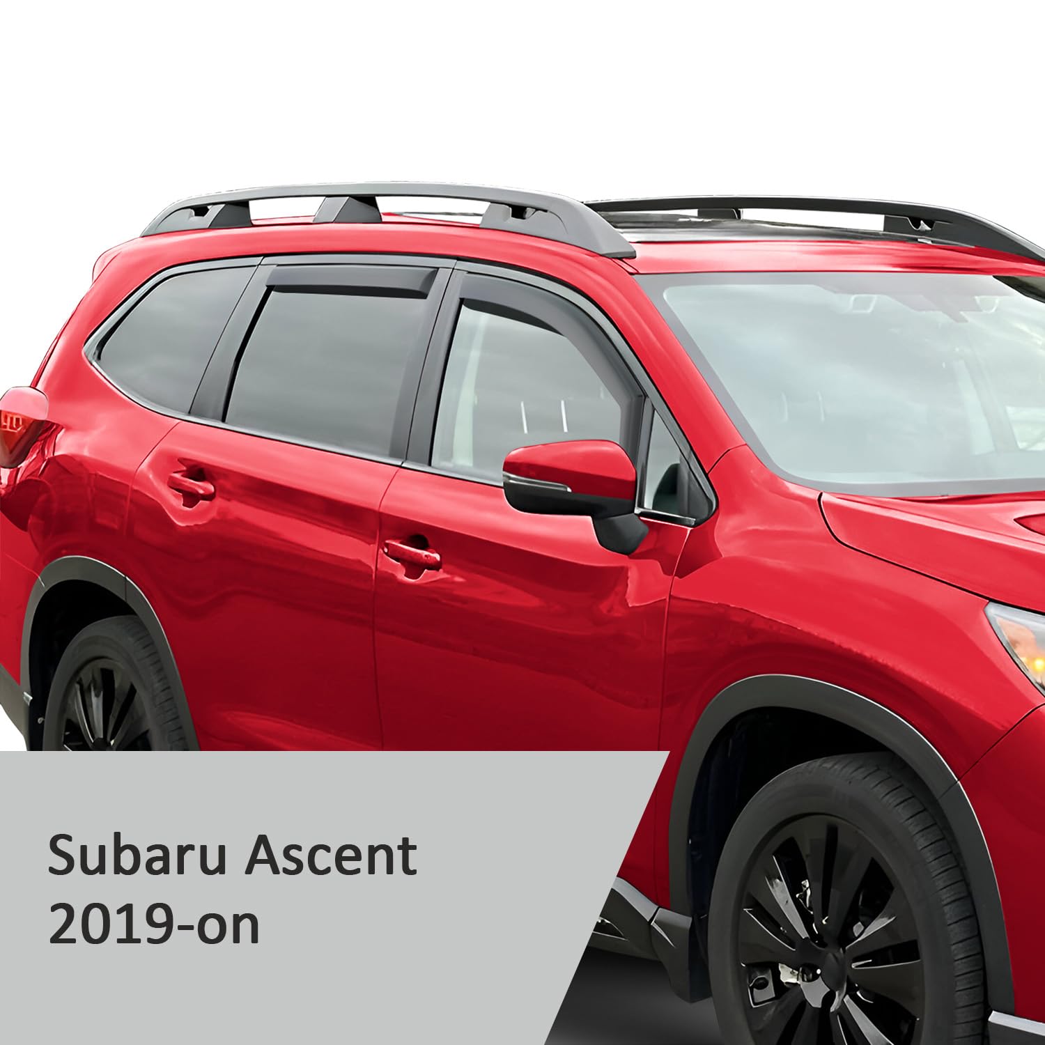 Voron Glass In-Channel Extra Durable Rain Guards For Subaru Ascent 2019-2025, Window Deflectors, Vent Window Visors, 4 Pieces -