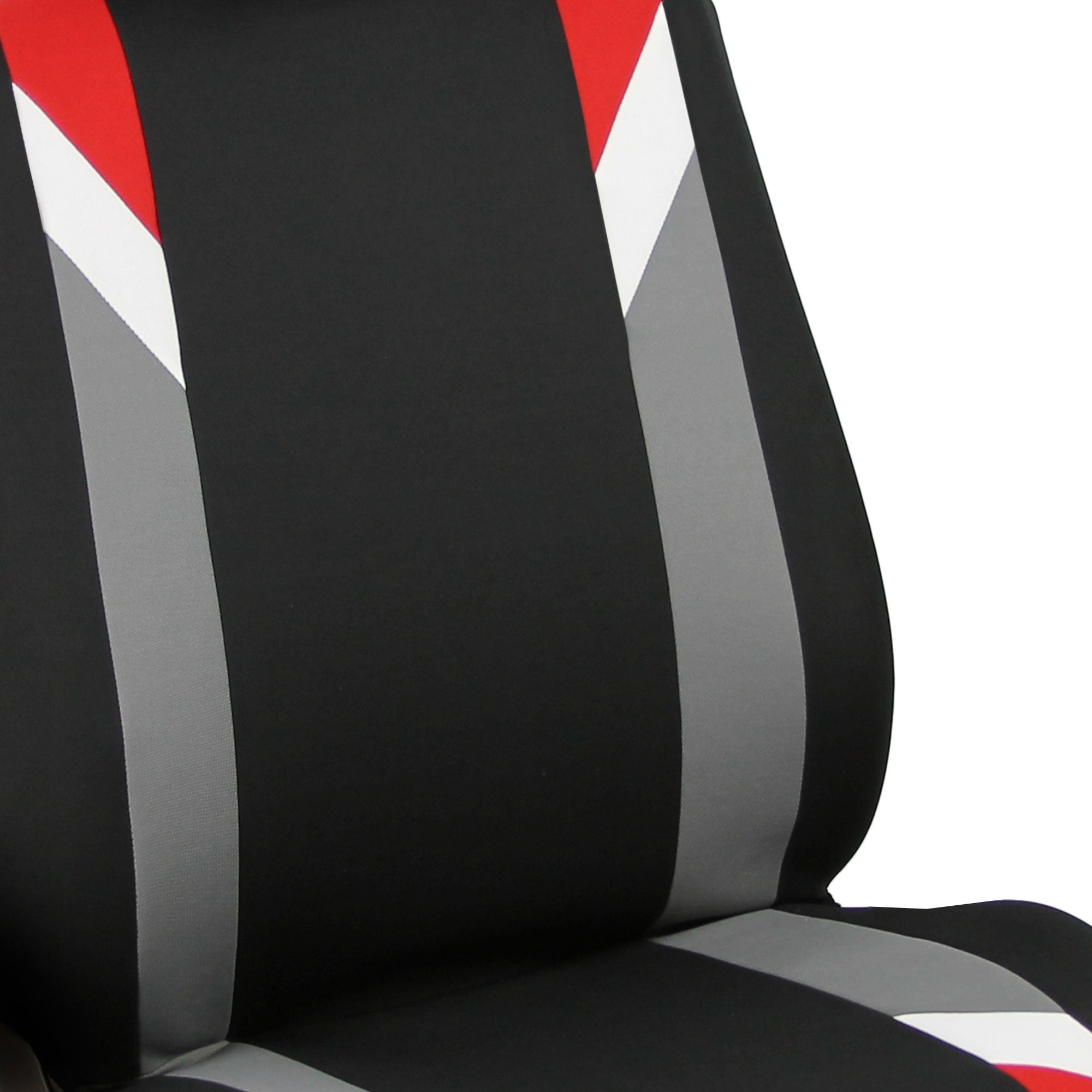 Fh Group Car Seat Covers Full Set Cloth - Seat Covers For Low Back Car Seats With Removable Headrest, Universal Fit,Automotive S