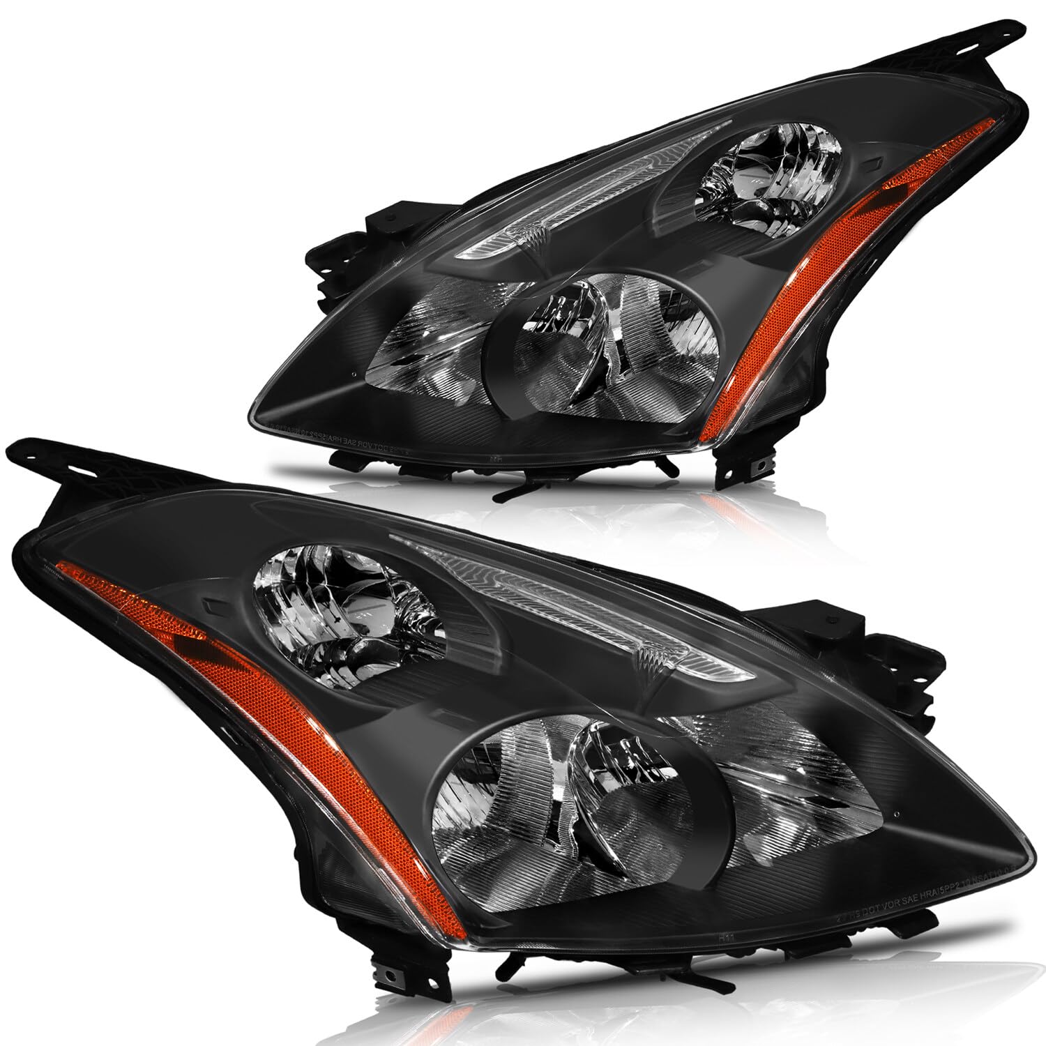 OCPTY Headlight Assembly Pair Replacement for Nissan Altima 2010-2012 Bulbs Not Included