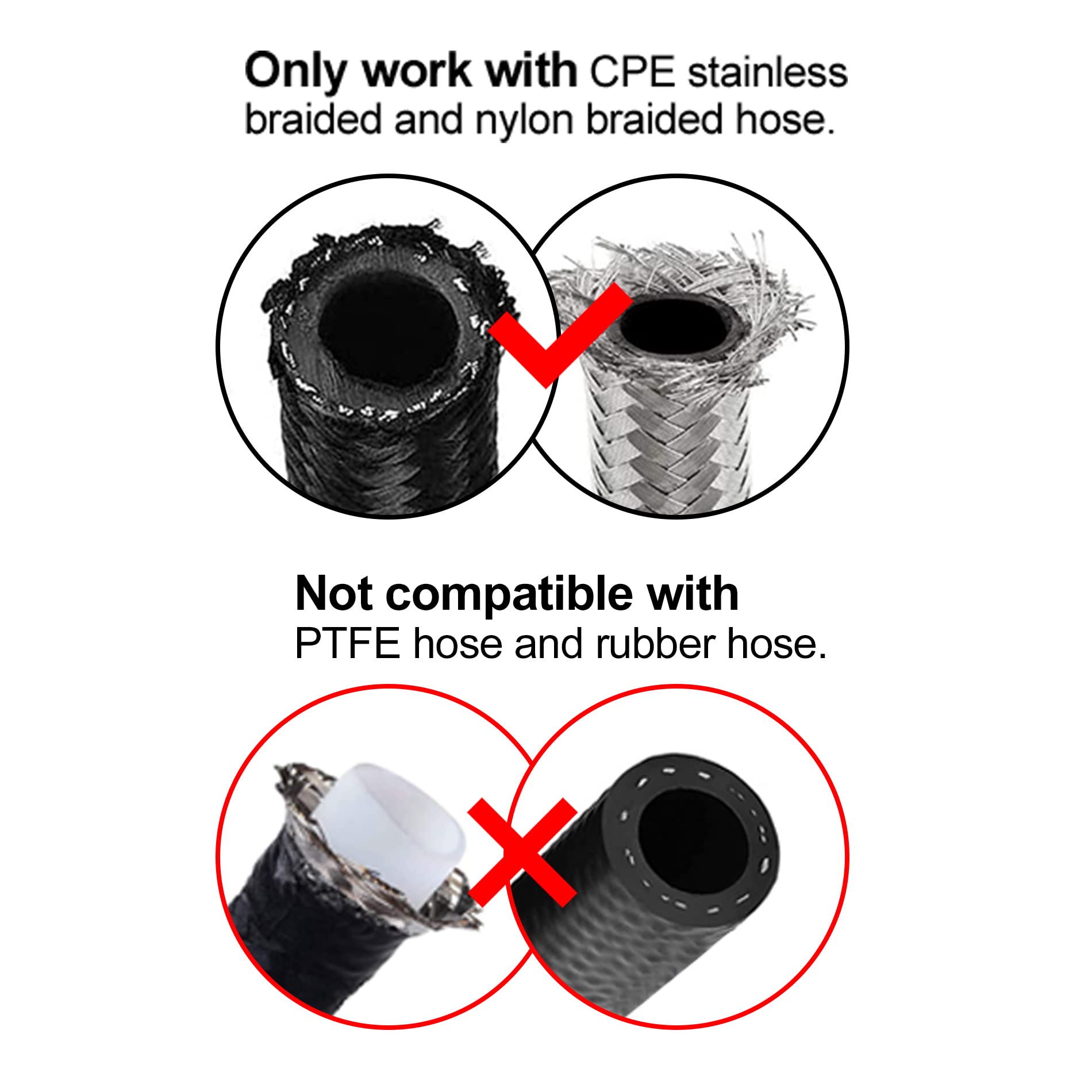 Evil Energy 4An Hose End Fitting 90 Degree Swivel For Cpe Braided Hose Black