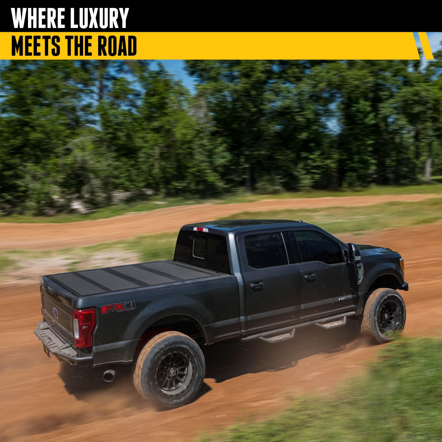 Realtruck Bak Bakflip Mx4 Hard Folding Truck Bed Tonneau Cover | 448330 | Fits 2017-2025 Ford F-250/350 Super Duty 6' 10'' Bed (