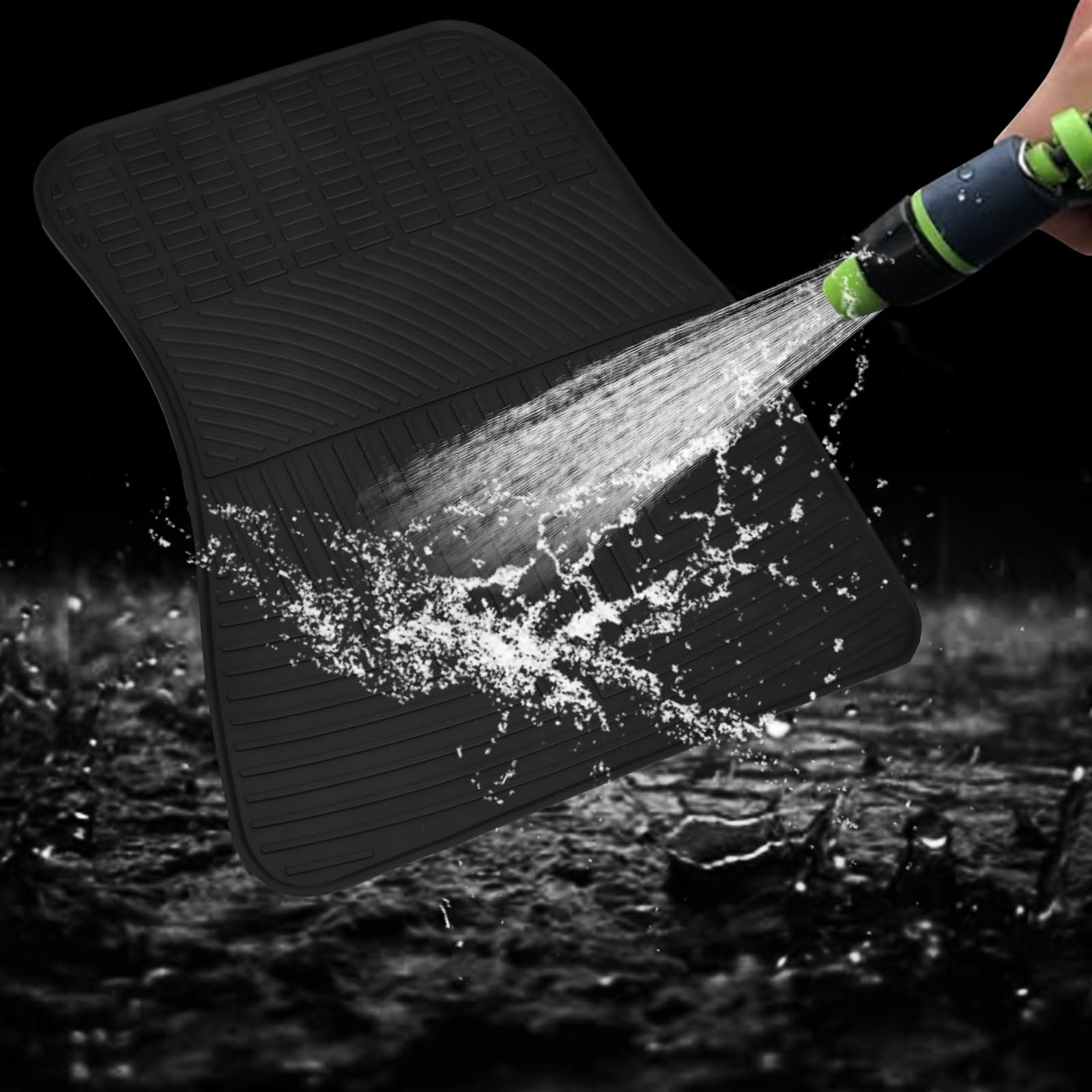 Matericuo Car Floor Mats Custom Fit For Lexus Lbx 2023 2024 2025 Black Rubber Auto Liner Mats All Weather Protection Odorless