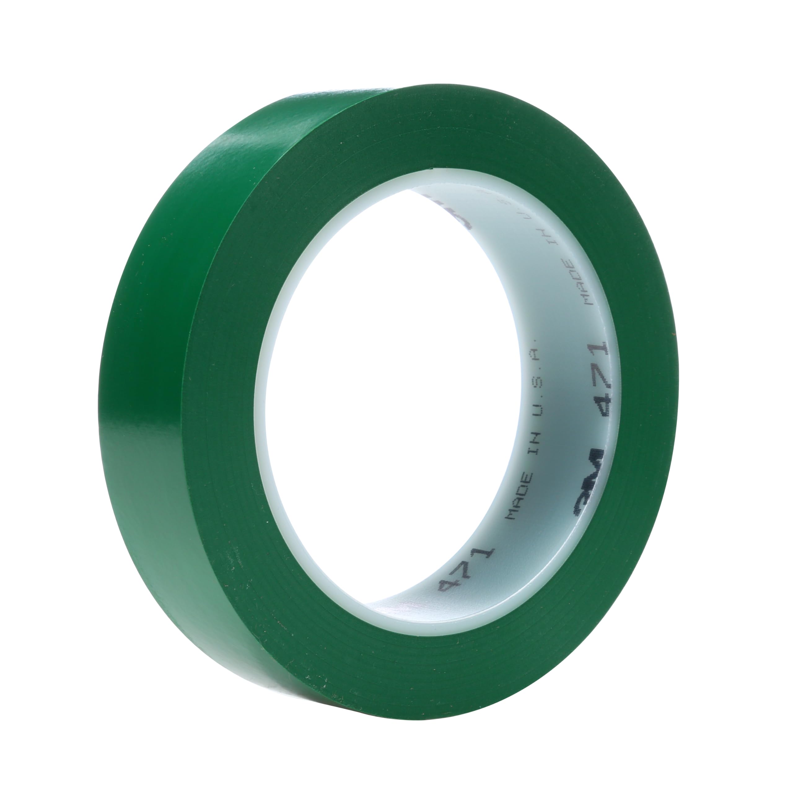 3M Vinyl Tape 471, Versatile, Clean Removal, Green Color, 1/4 in x 36 yd, 5.2 mil, 1 Roll