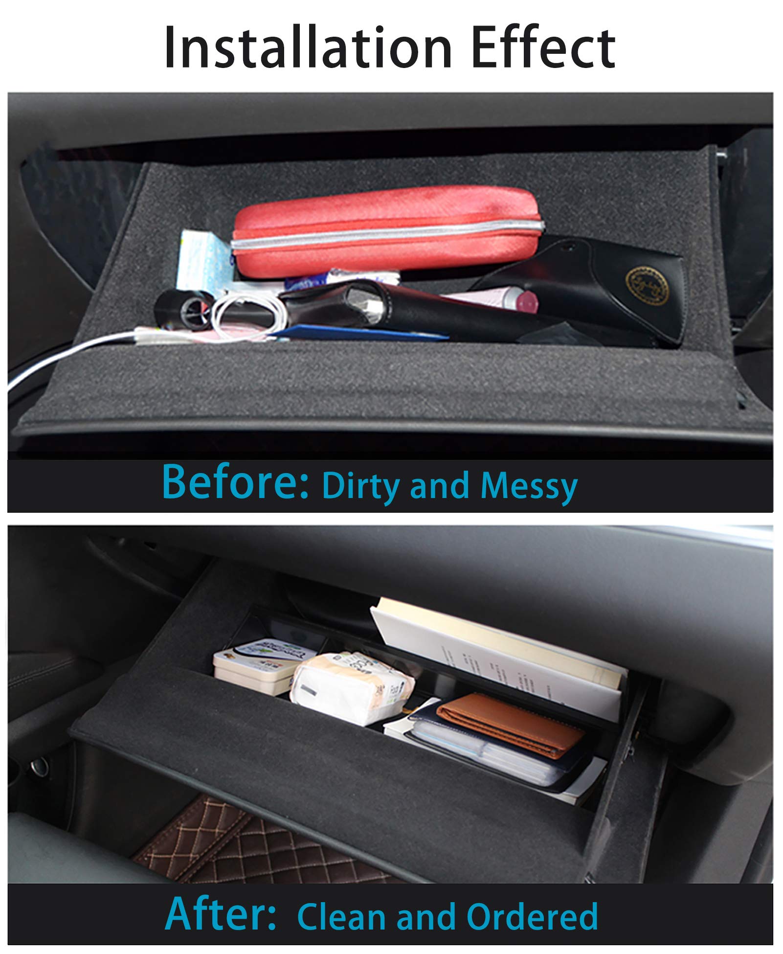 Jaronx Center Console Organizer for Toyota RAV4 2019-2024 - Durable Storage Tray for Glove Box, Fits RAV4 Models