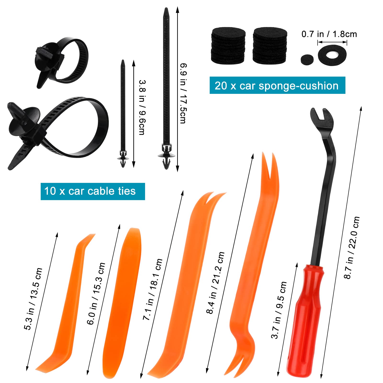 835 PCS Car Push Retainer Clips and Plastic Fasteners Kit - 24 Sizes Nylon Bumper Fender Clips Plastic Rivets with Fasteners Rem