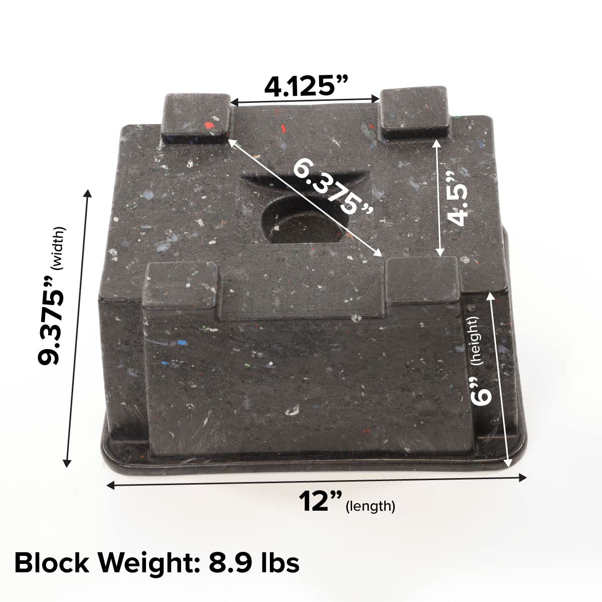5-Pack Ox Blox Heavy Duty Trailer Jack Block - Made In Usa Rv Leveling Blocks - Supports Up To 10,000 Lbs - Rv Jack Blocks For A