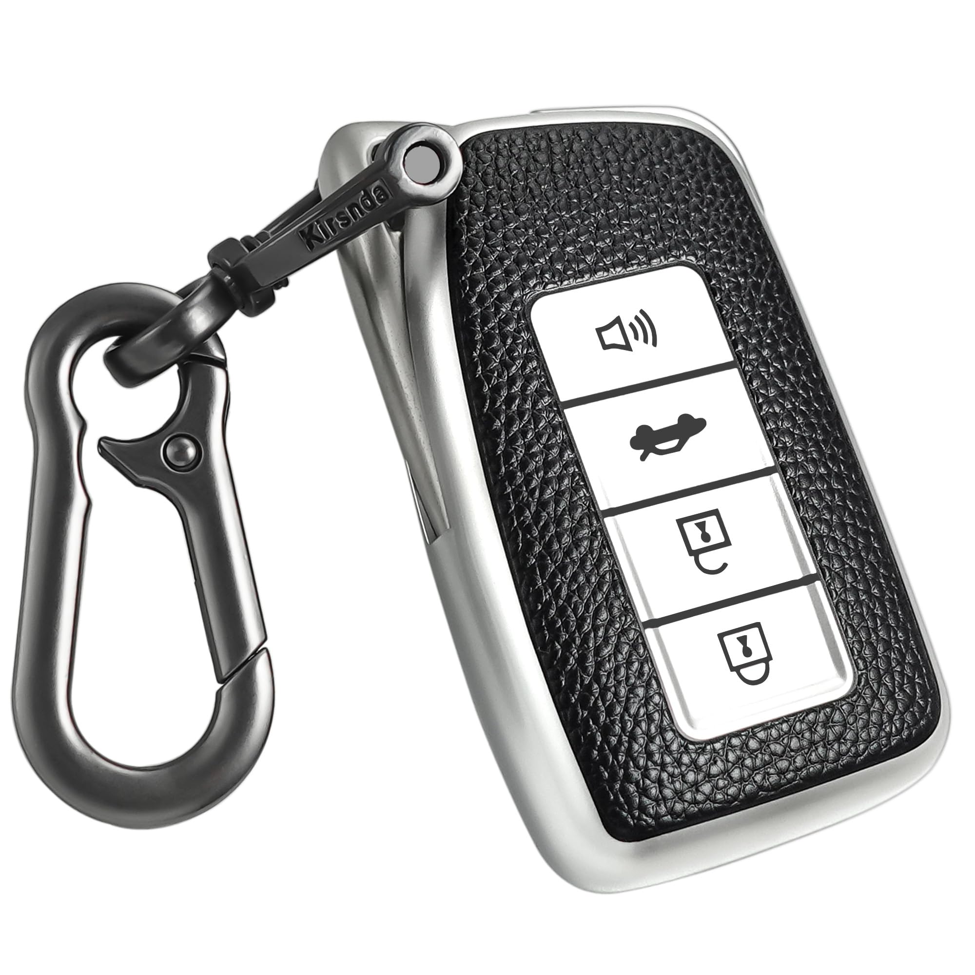 Kirsnda Texture key fob cover case keychain Compatible with Lexus,Soft TPU key case/skin,4-Buttons fit ES IS GS NX RX RC GX LX 5