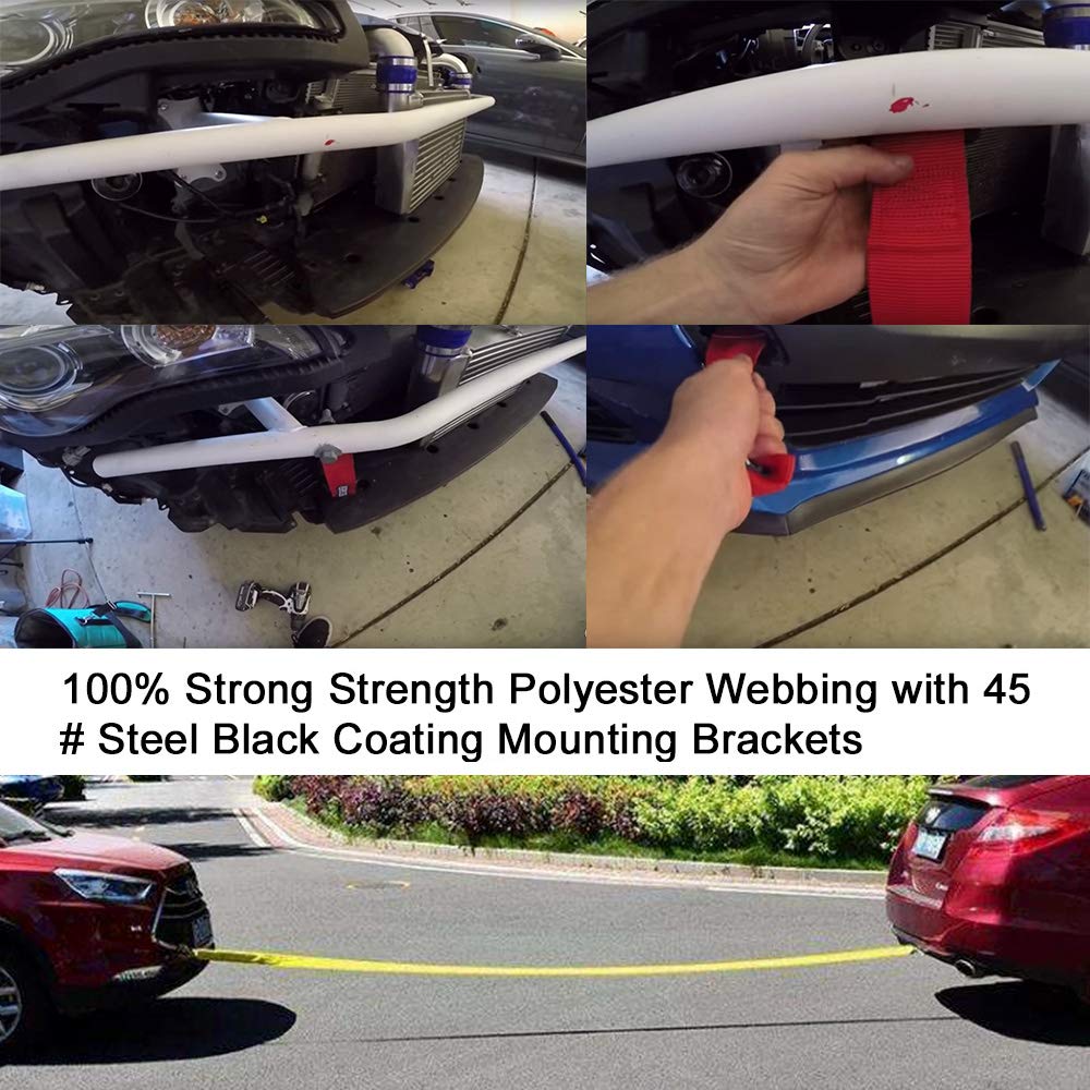 Rastp High Strength Racing Tow Strap (Black)