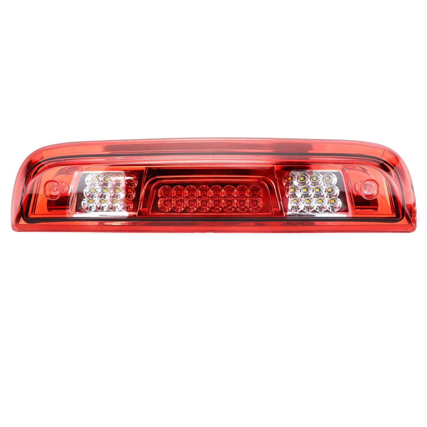 Tresound LED High Mount 3rd Brake Light for 2014-2018 Chevy Silverado/GMC Sierra - Chrome Housing + Red Lens