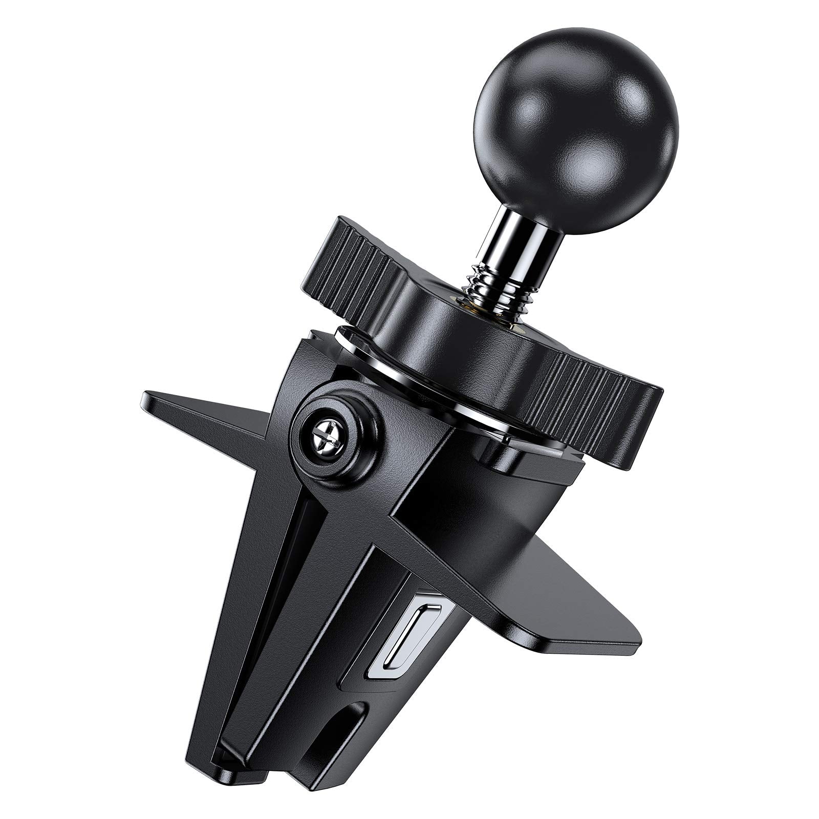 VICSEED Air Vent Clip for Car Mount, Twist-Lock Anti-Shake Vent Grip, 17mm (0.67inch) Ball Head Universal for Most Phone Mount f
