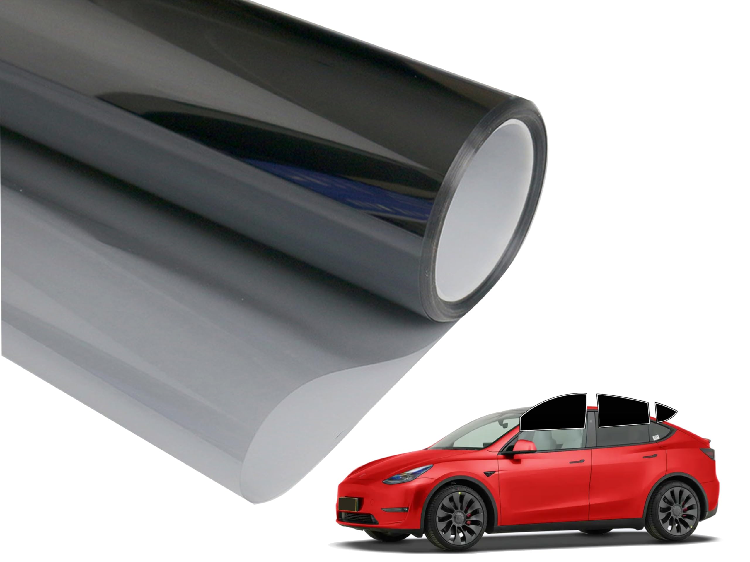 2Ply Premium Window Tint Film For Car 20''In X 25'Ft (25% Vlt), Protects Privacy, Blocks Uv And Reduces Heat, Film Roll For Car