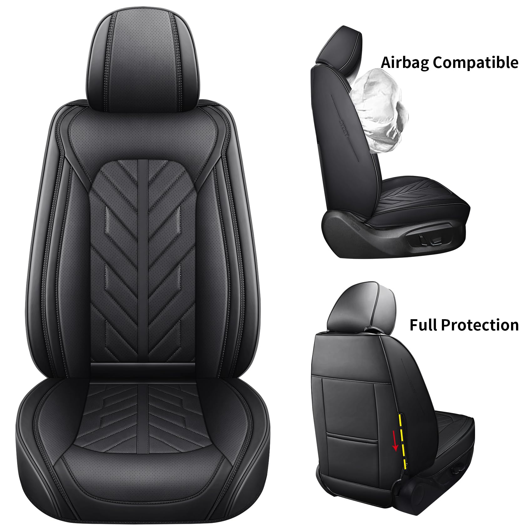Tomatoman Front Seat Covers Compatible with Hyundai Tucson Nissan Altima Sentra Maxima Rogue Versa Honda Insight Accord Hrv Odys