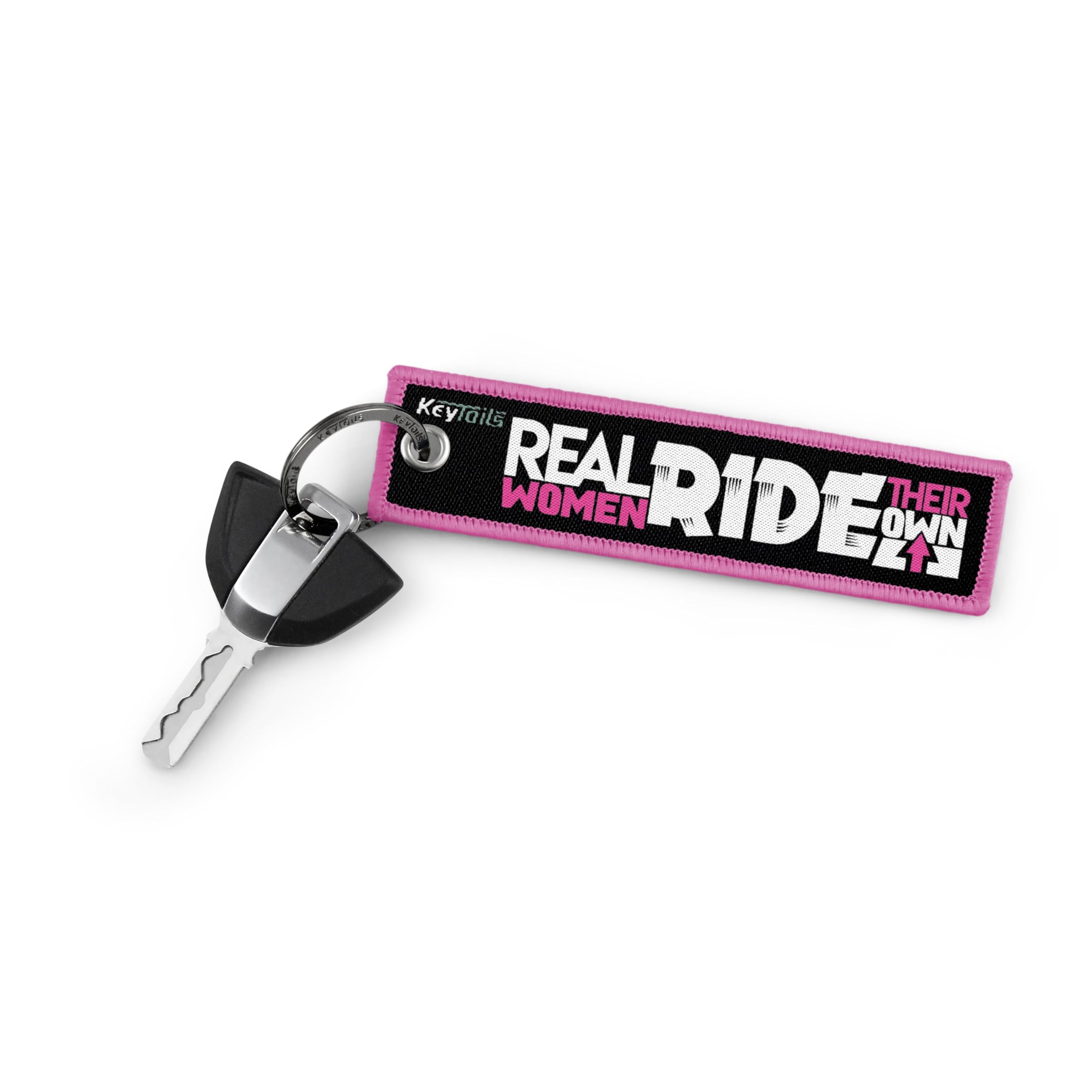 Keytails Keychains, Premium Quality Key Tag For Motorcycle, Scooter, Atv, Utv [Real Women Ride Their Own]