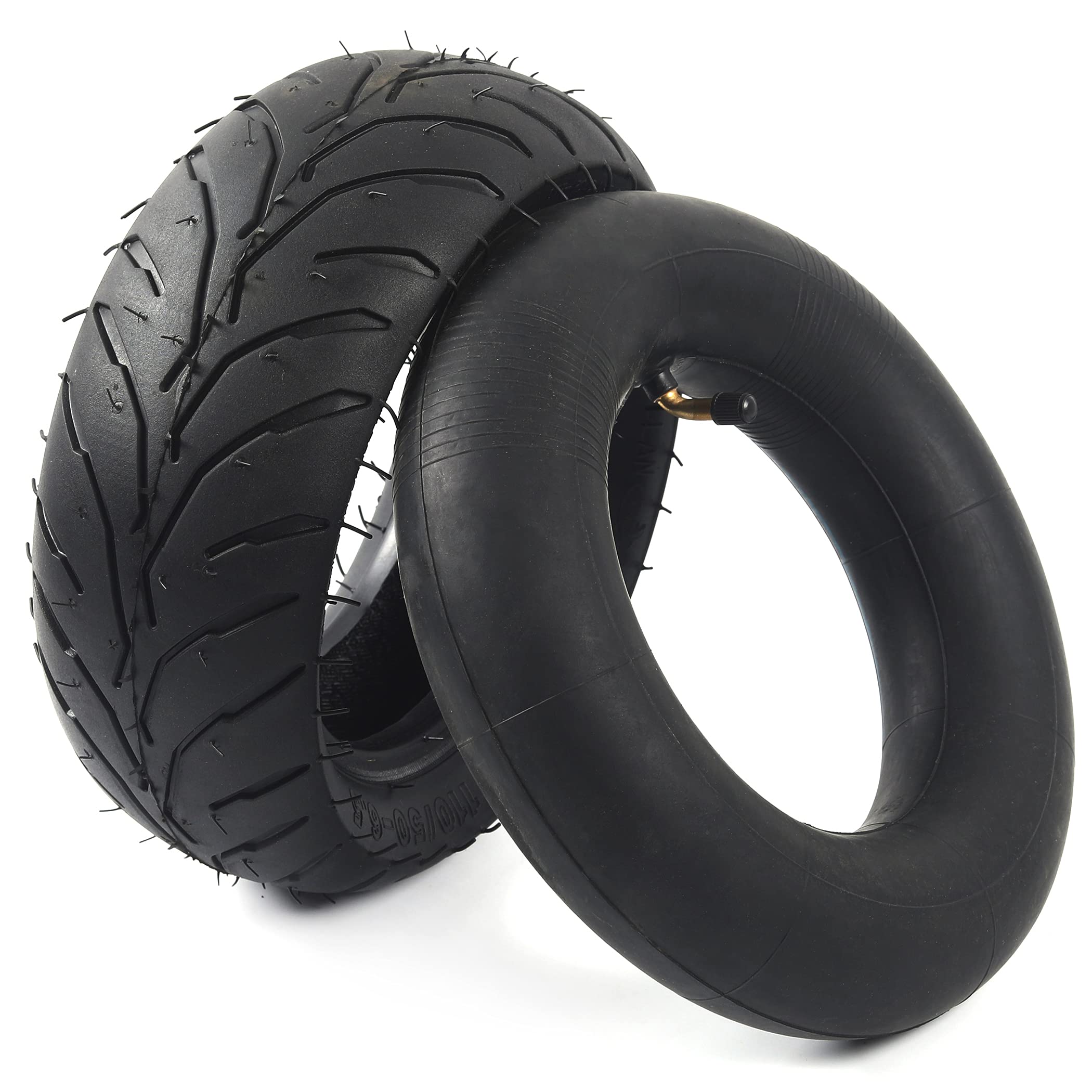 (1 Set) Universal Replacement Rear 110/50-6.5 Tire And Tube Set - Fits Most 38Cc, 47Cc, And 49Cc Mini Pocket Bikes - Compatible