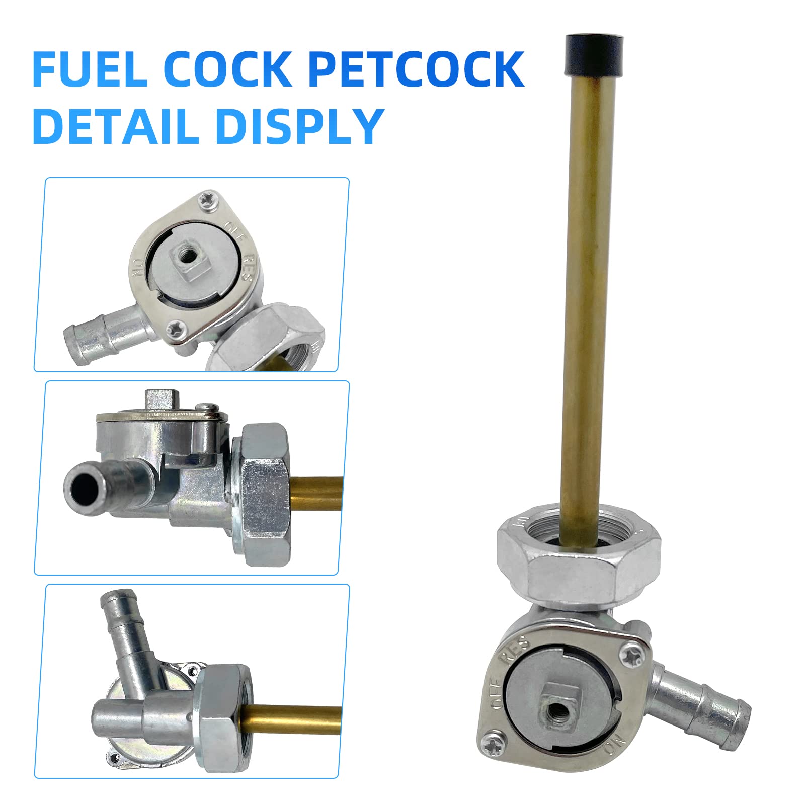 M Mati Fuel Valve Switch Petcock With Lever Screw For Honda Motorcycle Vt600 Shadow Vlx Deluxe 1999-2007 16950-Mz8-L23,Fuel Tank