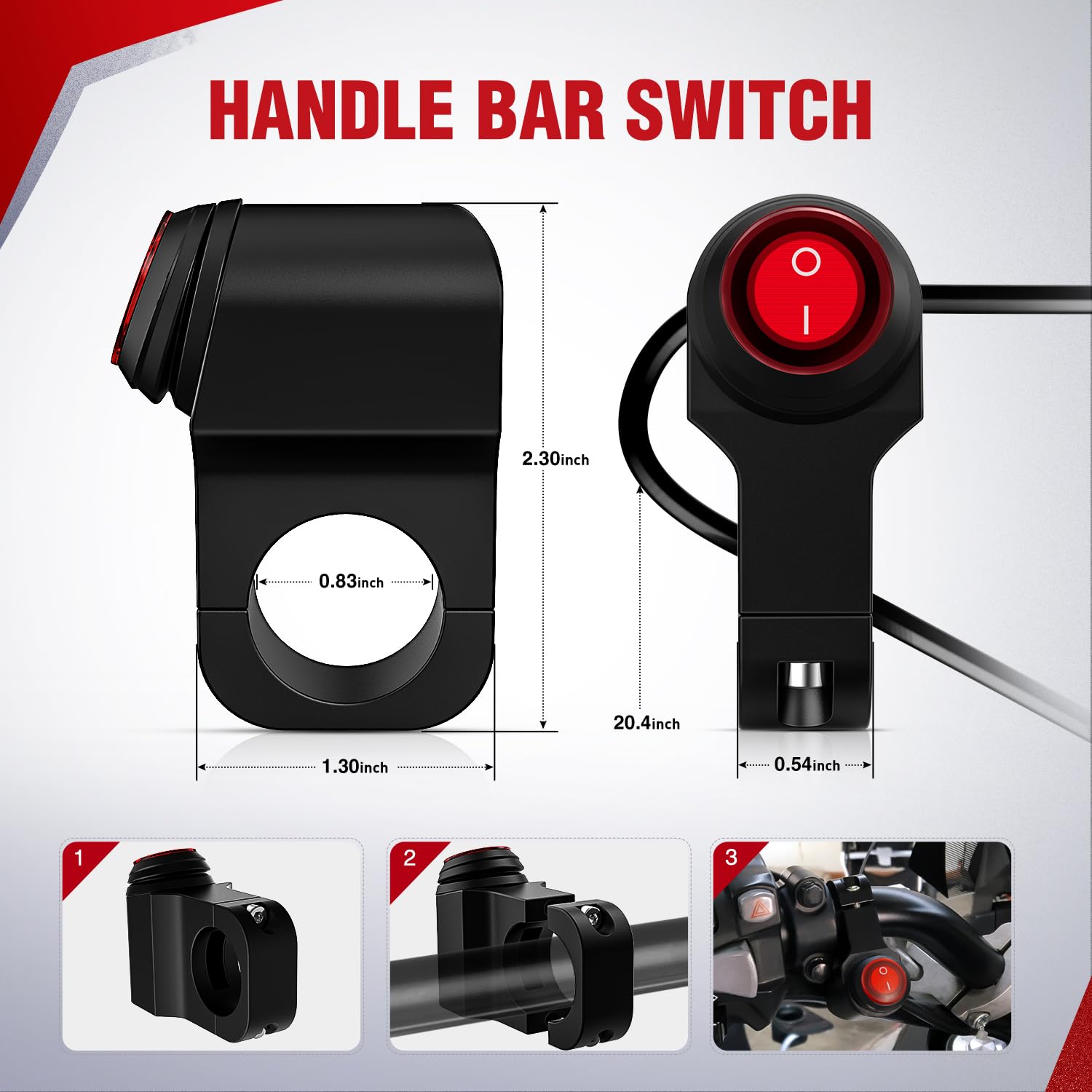 Nilight Wiring Harness Kit Nylon 16 Awg 2 Leads 12V Motorcycle Handlebar Switch On Off Power Relay Blade Fuse For Led Light Bar