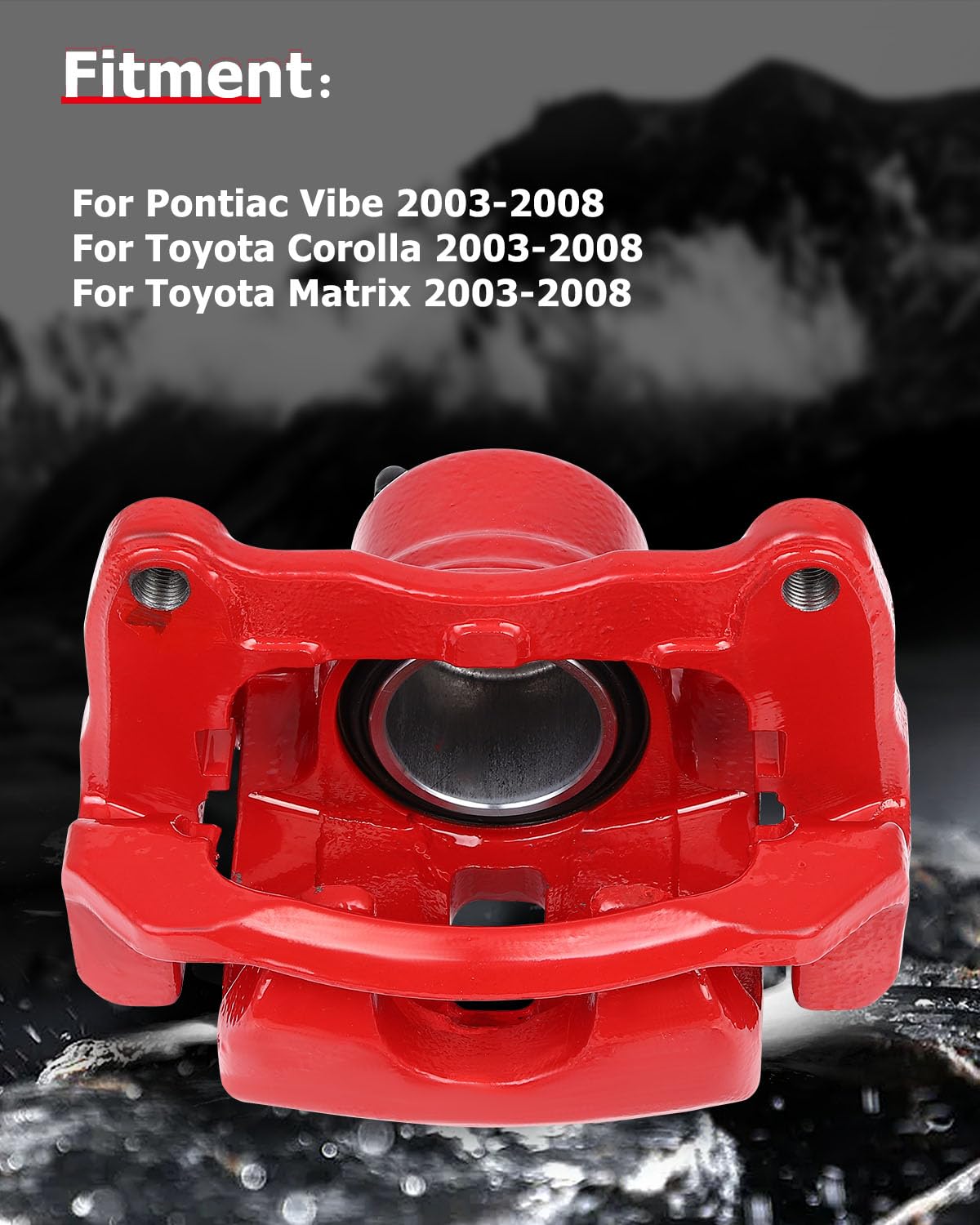 cciyu 19B2698 19B2699 Front Left & Right Brake Calipers With Bracket For Pontiac For Vibe 2003-2008,For Toyota For Corolla 2003-