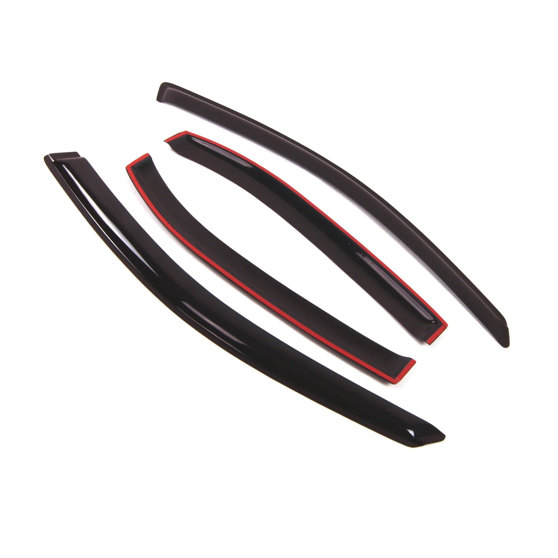 Tuningpros Outside Mount Window Vent Visors Rain Guards Compatible With Lincoln Mkz 2009-2012 | Side Window Wind Deflectors Rain