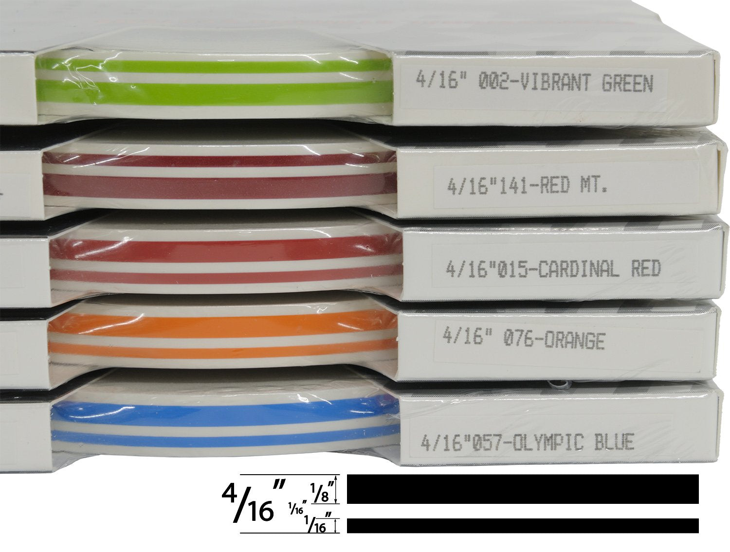 Universal Tfx 0004002 - Auto Customizing Dual Pinstripe - 4/16'' X 150' (1/8 Stripe, 1/16'' Gap, Then 1/16 Stripe) - 002-Vibrant