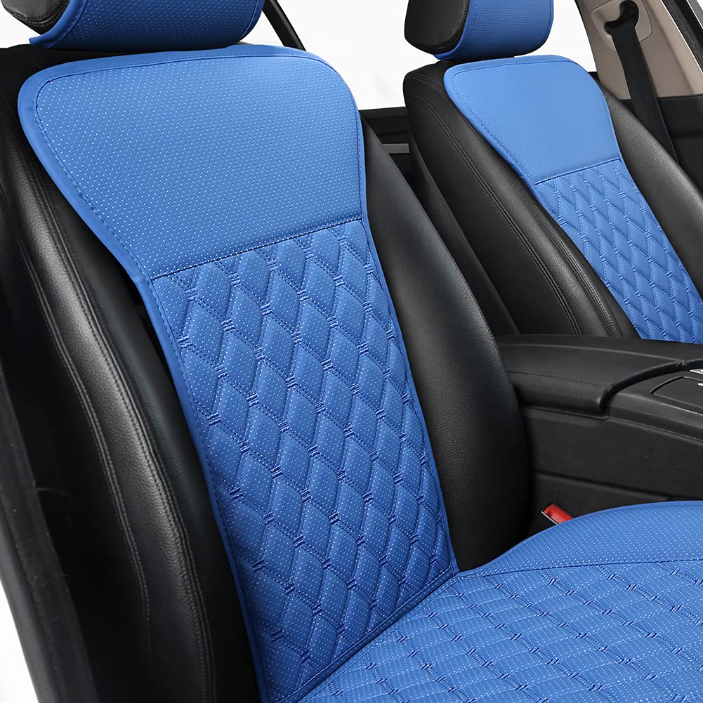 Black Panther 1 Pair Car Seat Covers, Luxury Car Seat Protectors, Universal Anti-Slip Driver Seat Cover With Backrest,Diamond Pa