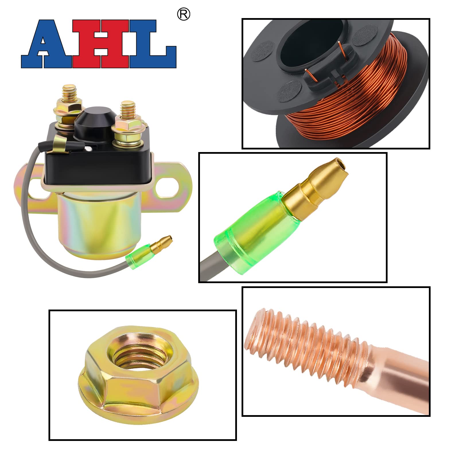 AHL Starter Solenoid Relay for Polaris Sportsman 500 1996-2002 Sportsman 600 2002-2003 Xpress 300 400 1996-1999 Trail BOSS 330 2