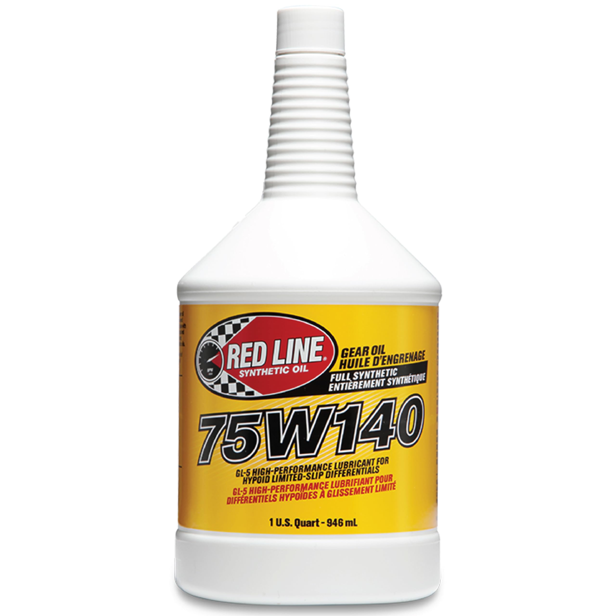 Red Line 57914 75W140 GL-5 Synthetic Gear Oil for Hypoid Limited Slip Differentials - 1 Quart (12 Pack)