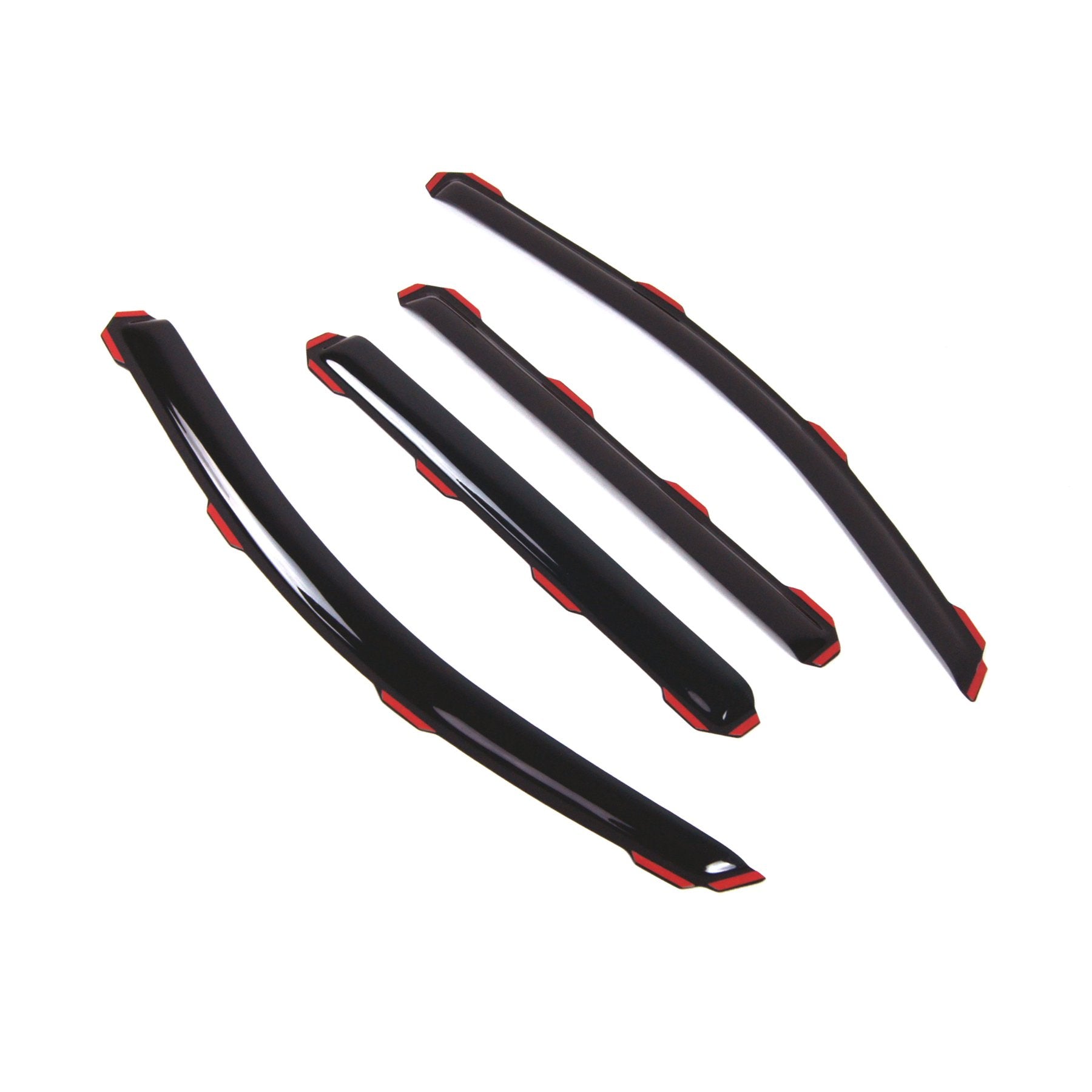 Tuningpros Wd2-763I Dark Smoke 4 Pcs Set Window Visor (In-Channel) Deflector Rain Guard Compatible With 2015-2016 Gmc Yukon