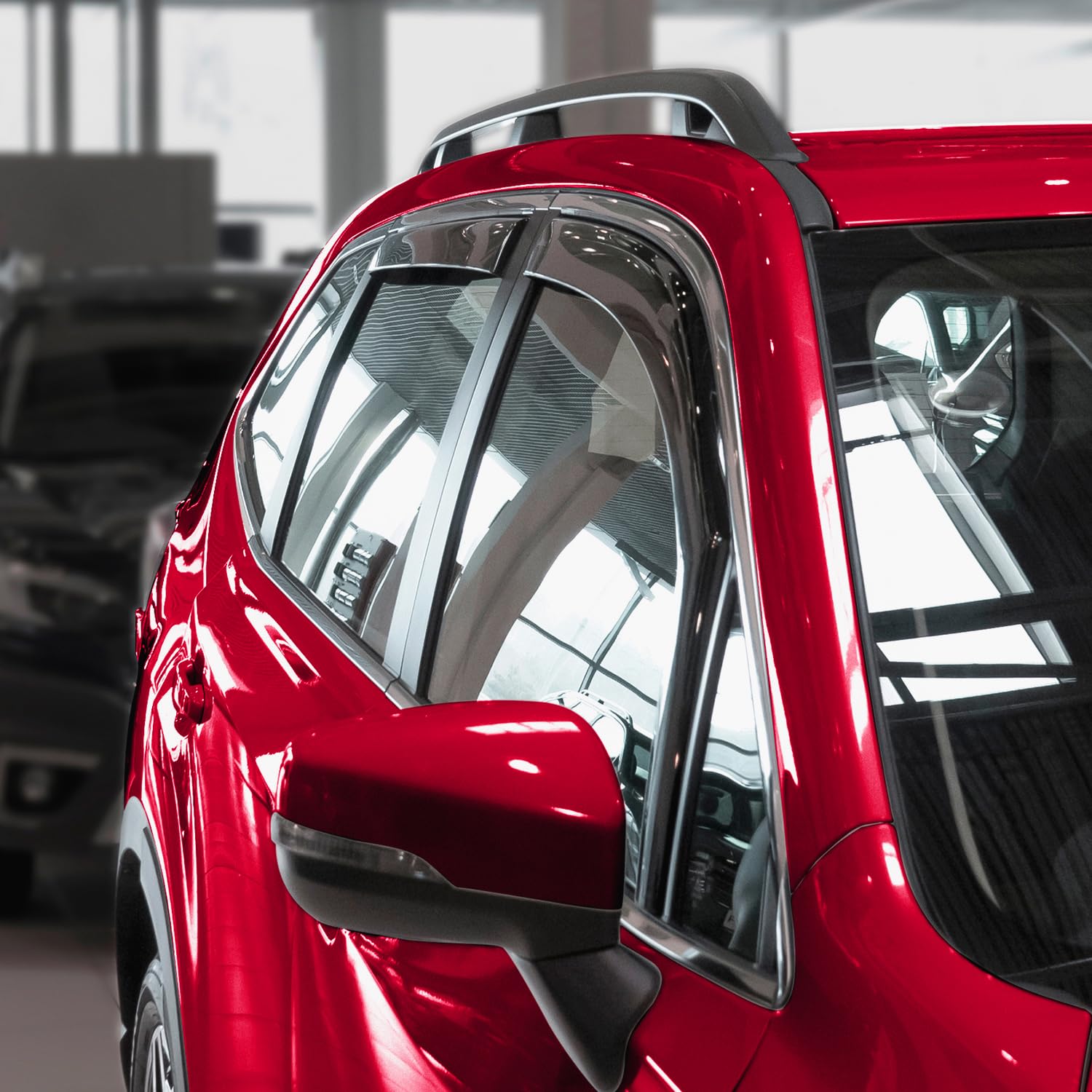 Voron Glass in-Channel Extra Durable Rain Guards for Subaru Forester 2019-2024, Window Deflectors, Vent Window Visors, 4 Pieces