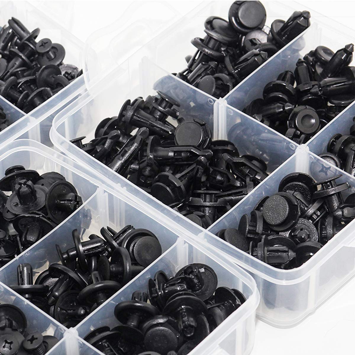 Guteauto 620 Pcs Car Retainer Clips Plastic Fasteners Kit Fender Rivet Clips 16 Most Popular Sizes Auto Push Pin Rivets Set for