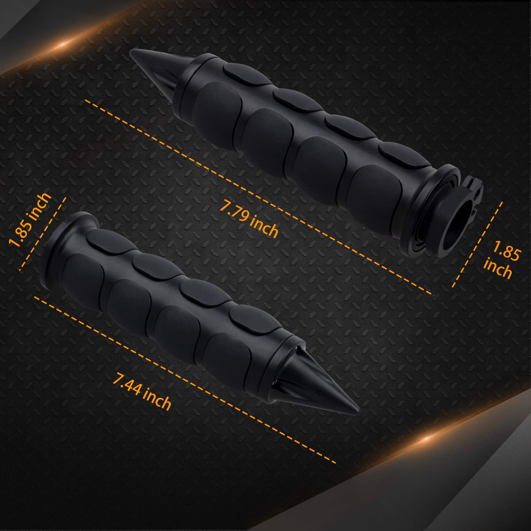 Nthreeauto 1'' / 25Mm Motorcycle Hand Grips Handlebar Grips Handle Throttle Grip Compatible With Harley Sportster Dyna Road Elec