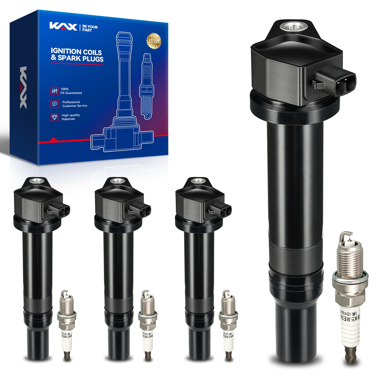 KAX Ignition Coil Packs UF617,6 Packs Fit for G37,Q50,370Z,QX50,M37,QX70,Q70,Q70L,Q60,Q40,FX37,M56,FX50,EX37 2008-2020