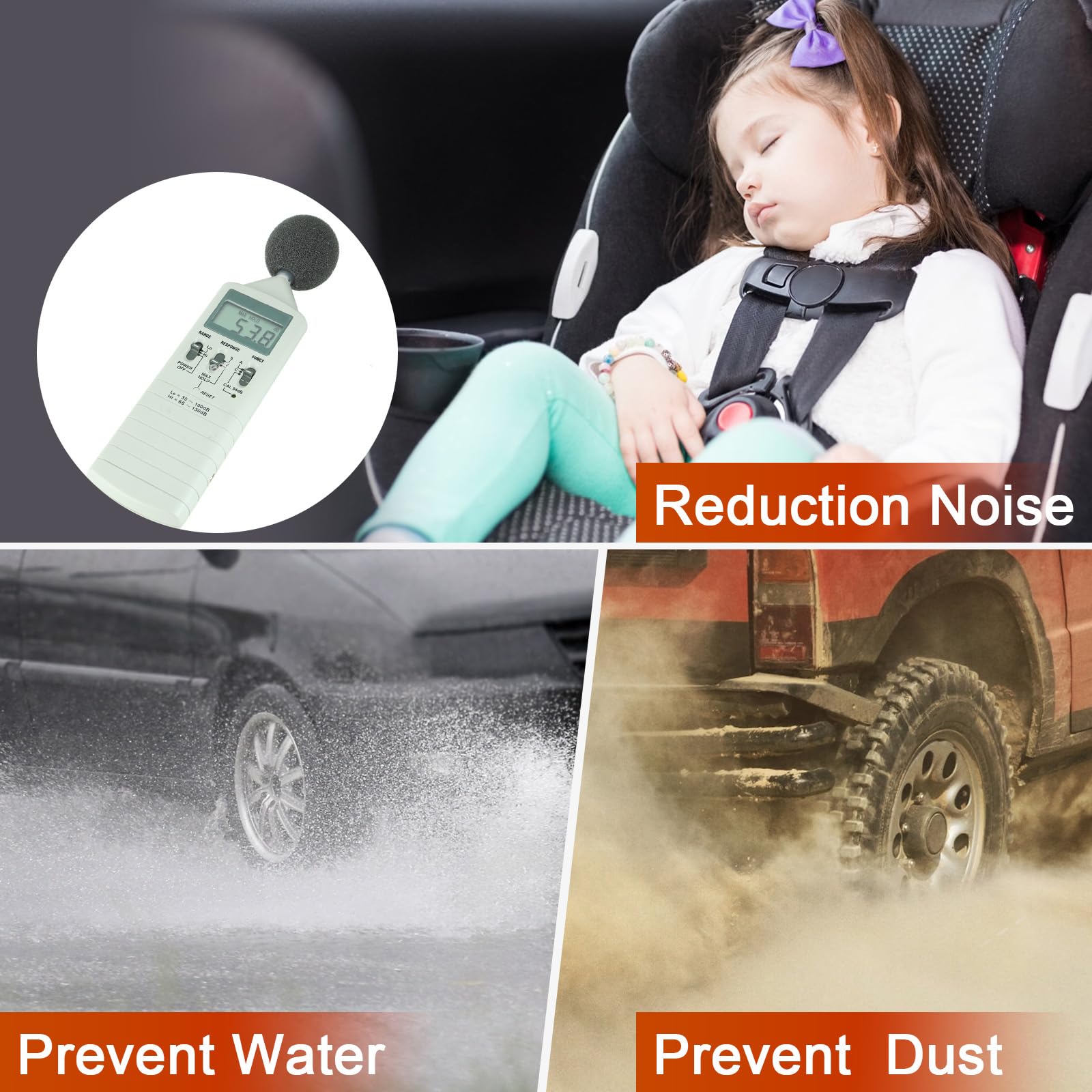 Alophoty 53.8 Ft Car Door Seal Strip Universal Self Adhesive Automotive Weather Stripping Door Seal, Double Layer 5-Hole Car Doo