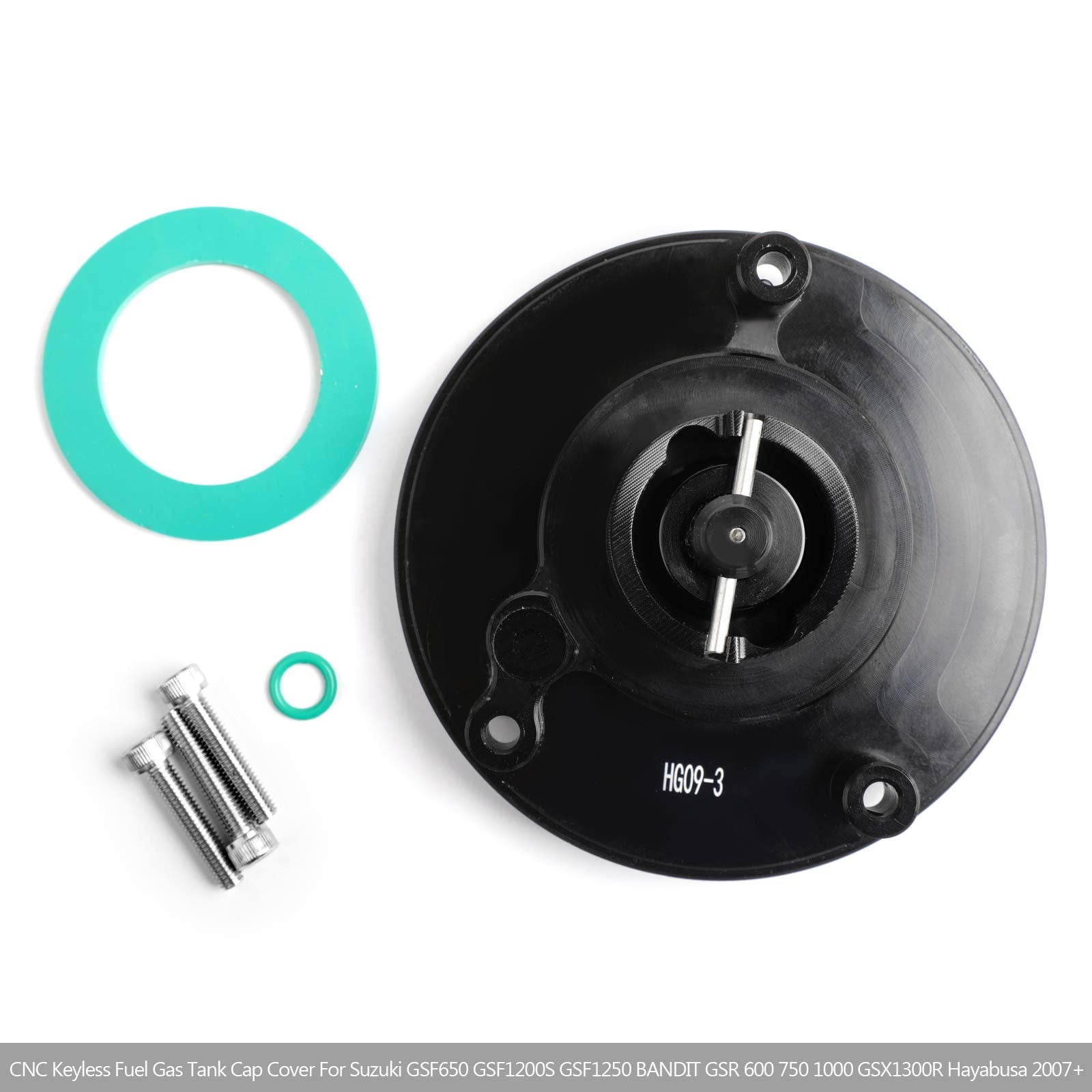 Areyourshop Cnc Keyless Fuel Gas Tank Cap For Suzuki Gsxr 600/750/1000 Gsr 600/750 03-18, Please Check The Description For Exact