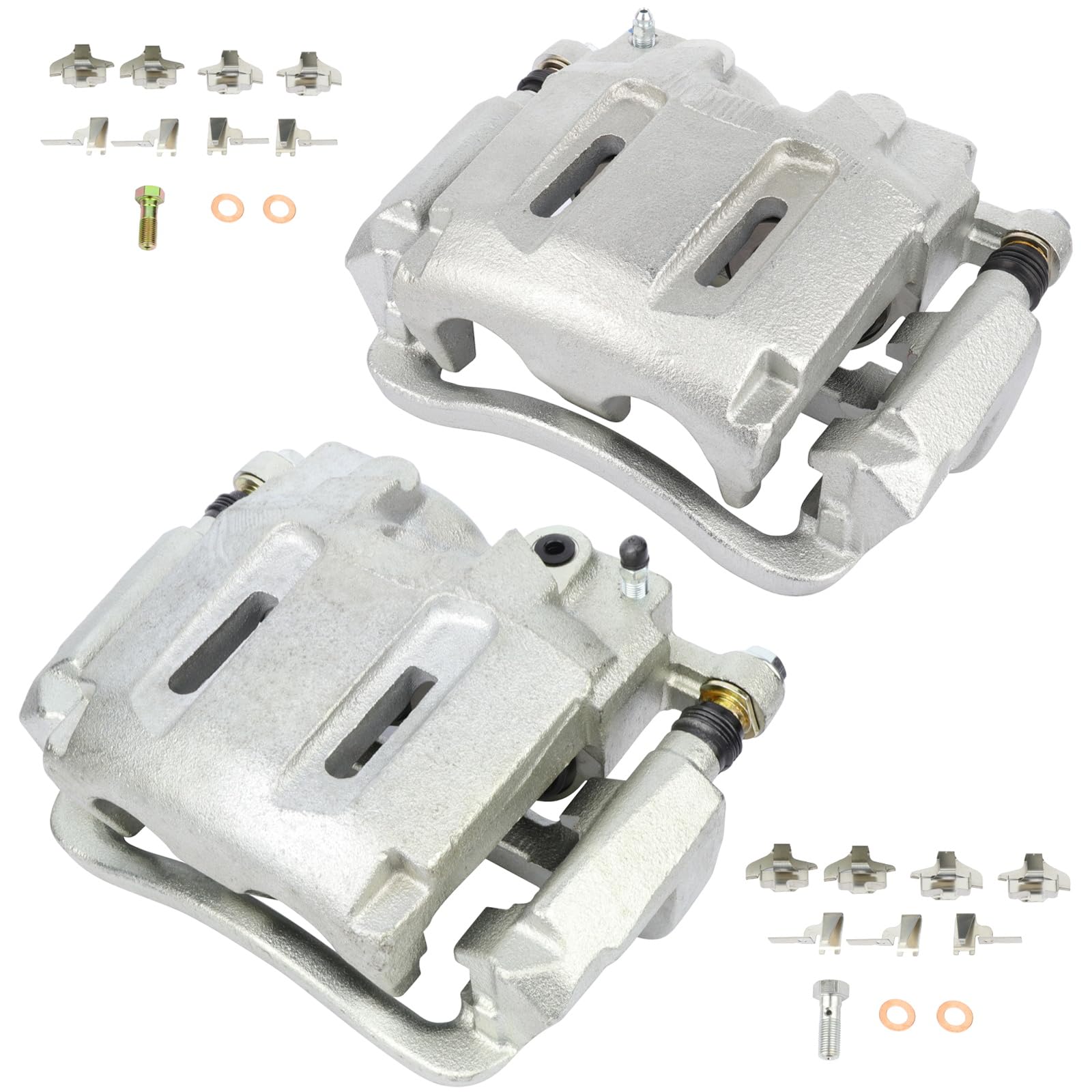CCIYU 18-B5022 18-B5023 Front Brake Caliper With Bracket Fit For Ford For F-250 Super Duty 2005-2012,For Ford For F-350 Super Du