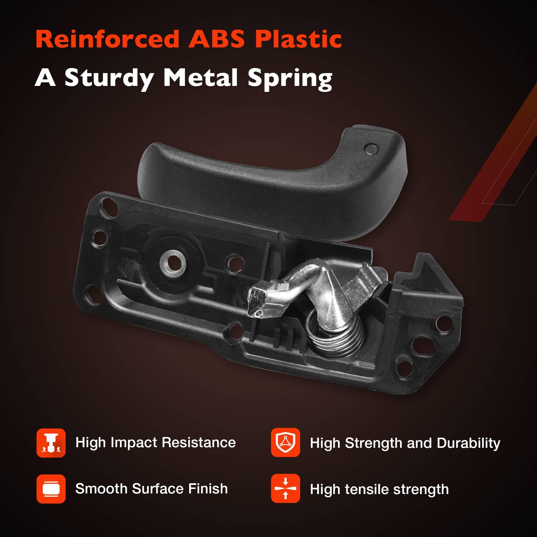 Atracypart Interior Door Handle Kit Front Left Drivers Side | For 2007-2014 Chevy Silverado, Tahoe, Suburban, Avalanche, Gmc Sierra, Yukon, Yukon Xl, Cadillac Escalade | Replaces# 20833606, 80374