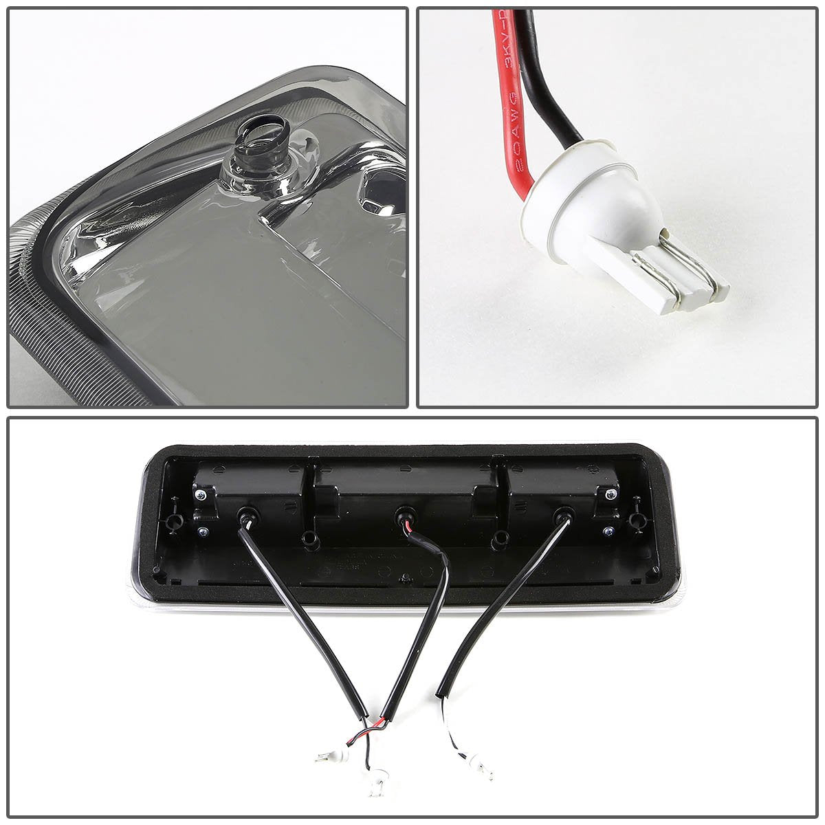 Dna Motoring 3Bl-F15004-Led-Sm Smoked Lens Led High Mount 3Rd Third Brake Light [Compatible With 07-10 Sport Trac / 04-08 F150 /