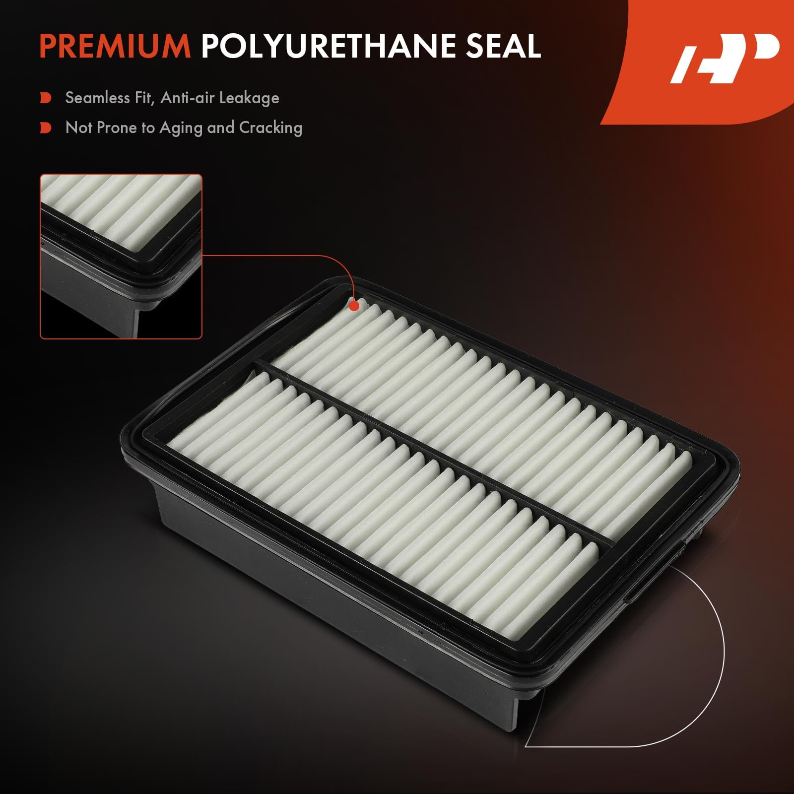 A-Premium Engine Air Filter Compatible with Hyundai Elantra(17-20), Kona(18-23) & Kia Forte(19-23), Forte5(20-23), Soul(20-23) -