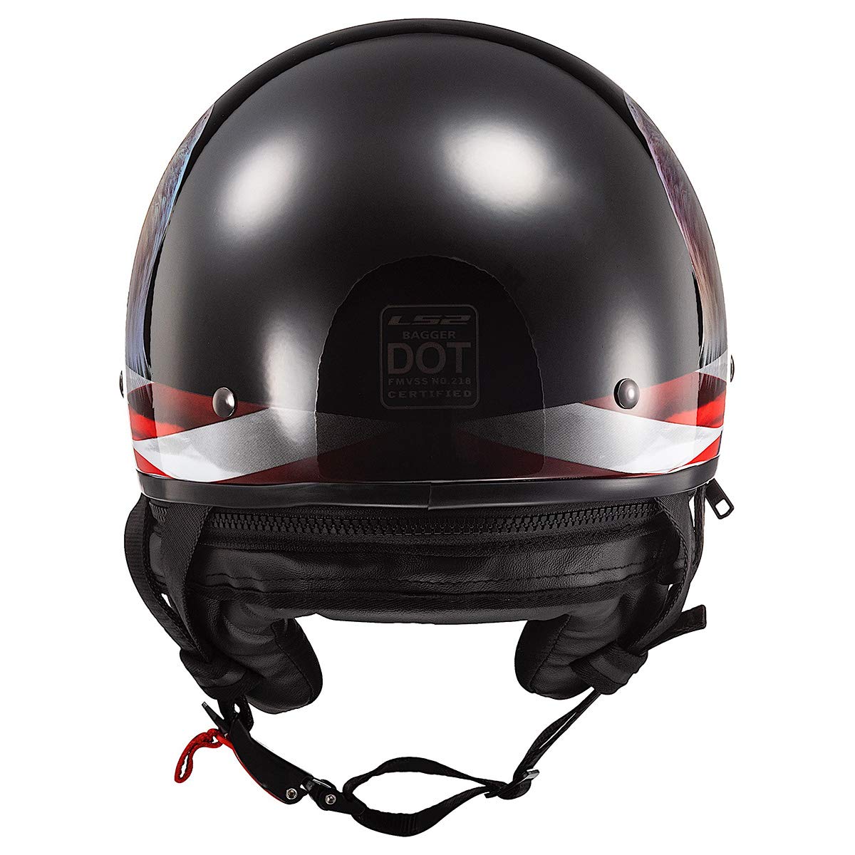 Ls2 Helmets Bagger Motorcycle Half Helmet (Murica - Medium)