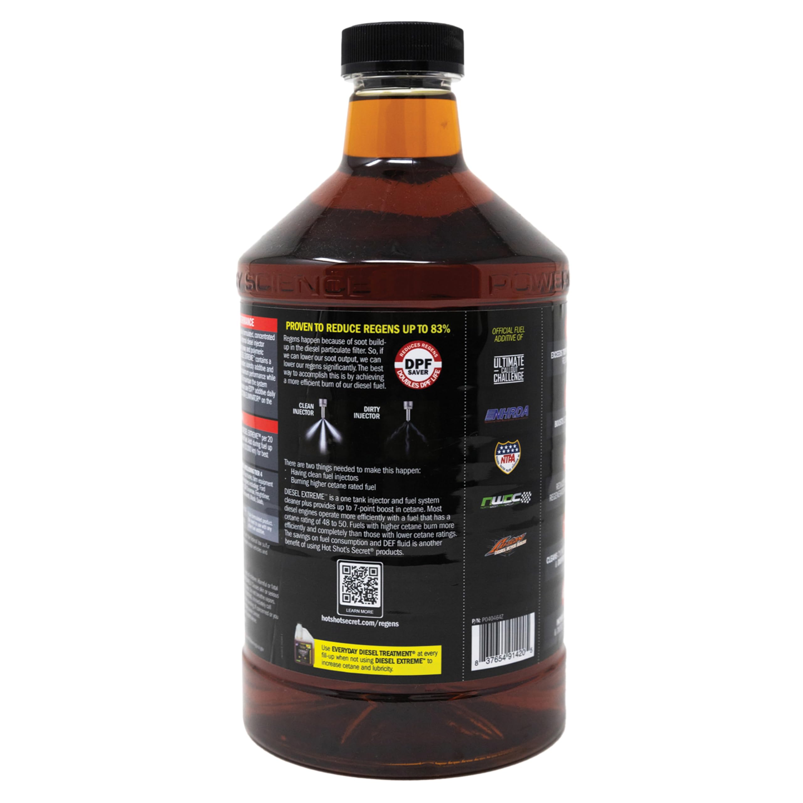 Hot Shot's Secret Diesel Extreme Clean and Boost - 64 fl. oz. - Amber - Model P040464Z
