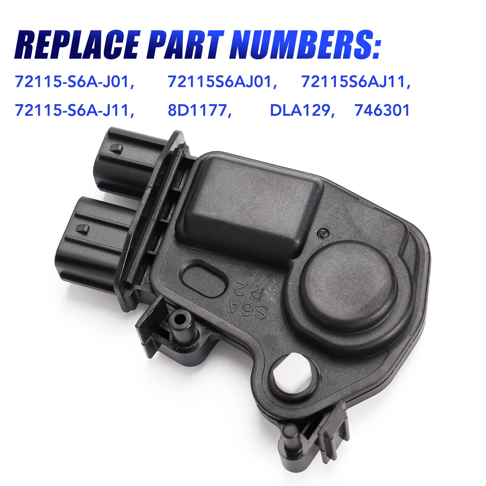 72115-S6A-J01 Door Lock Actuator Front Right Passenger Side Replacement For 2003-2007 Honda Accord | 03-2008 Pilot | 01-2005 Civic | 05-2010 Odyssey | 02-2006 Acura Rsx, Replaces 72115-S6A-J11