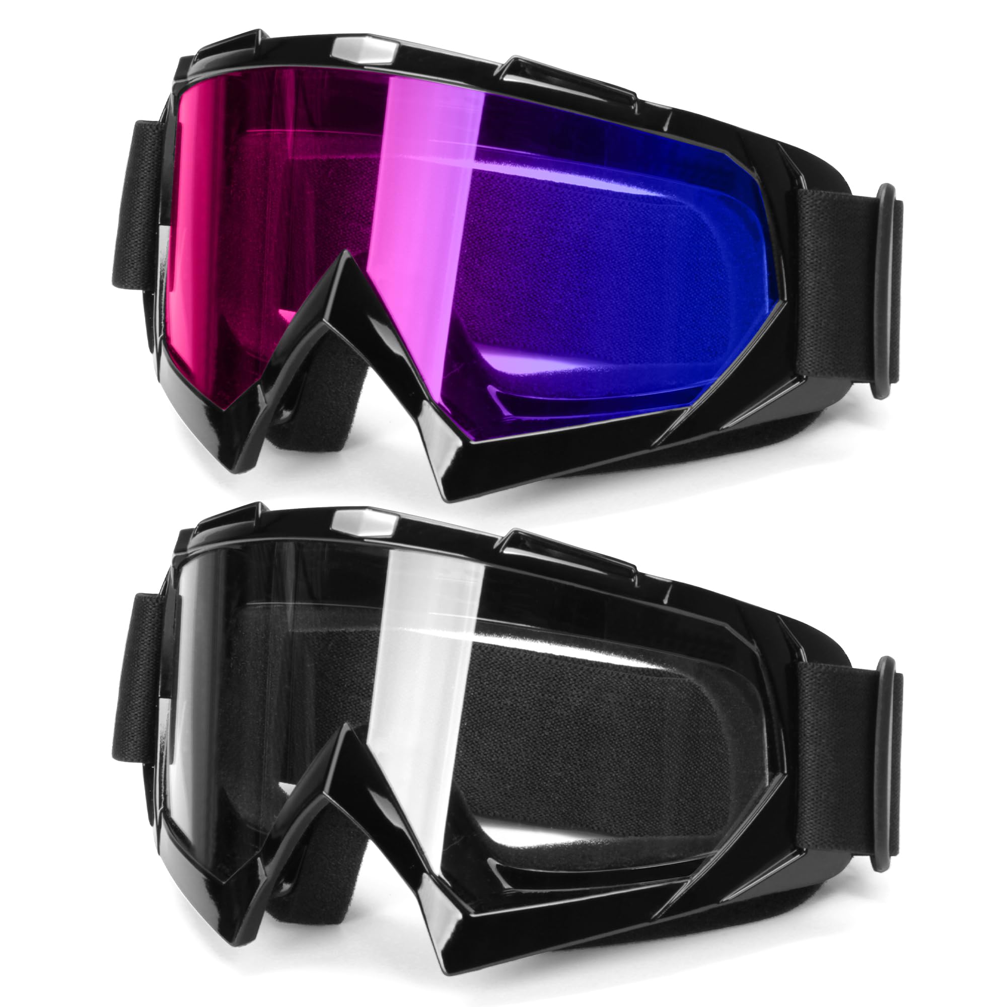 JAGASOL Dirt Bike Goggles, Ski Goggles for Men Women, Powersports Goggles for Riding Snowboarding Racing, Motorcycle Goggles for